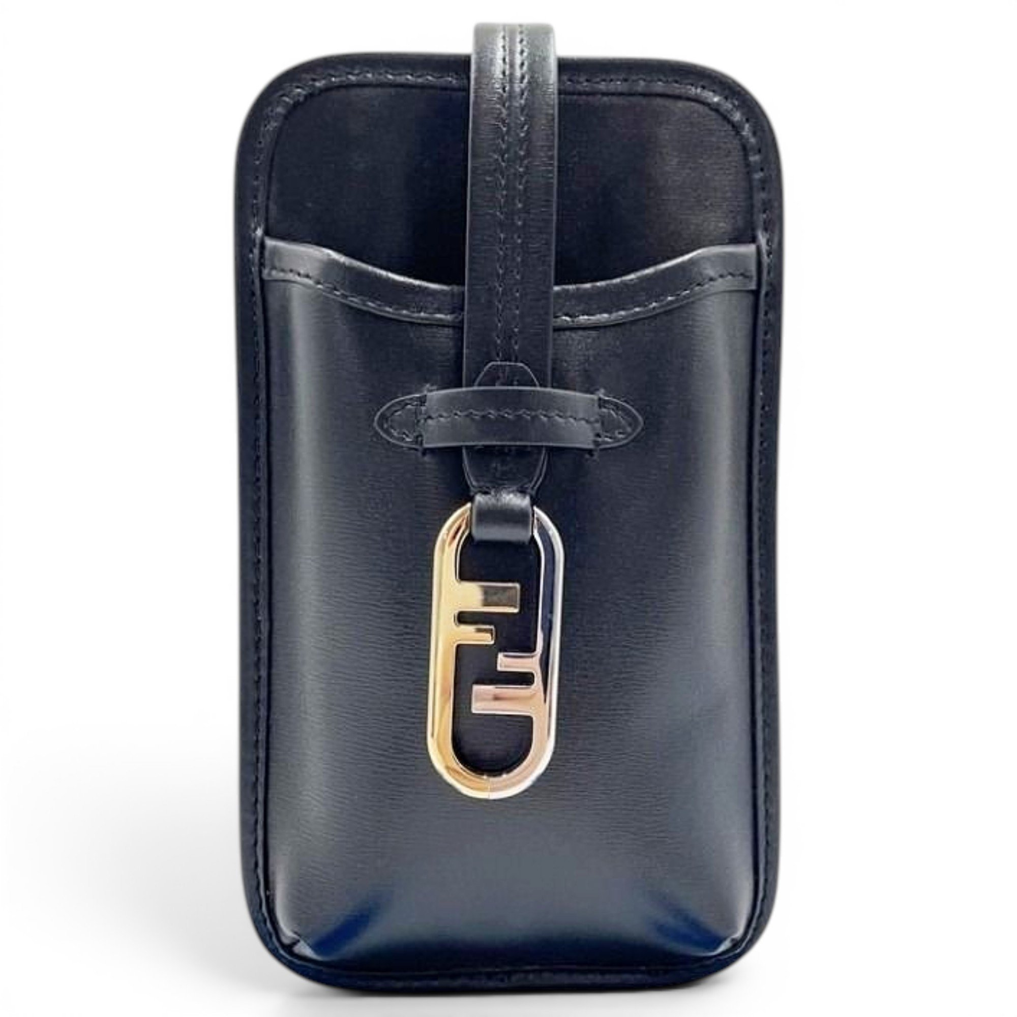 Pocket leather handbag