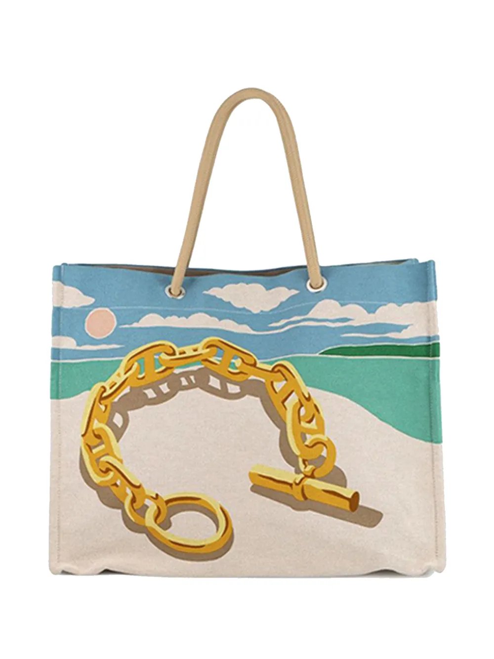 2020-2025 Toile Escale a la Plage Beach Bag tote bag