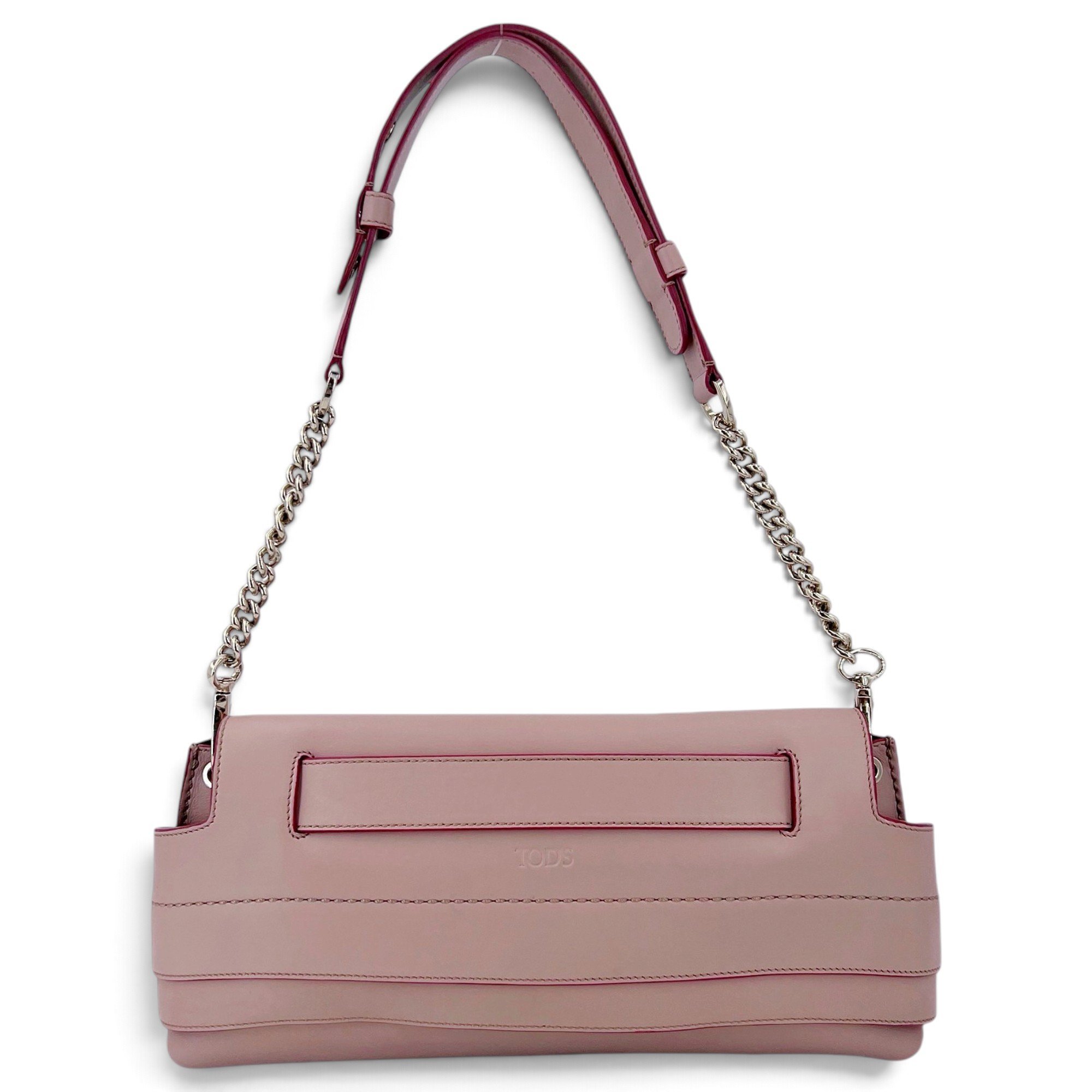 Wave leather handbag