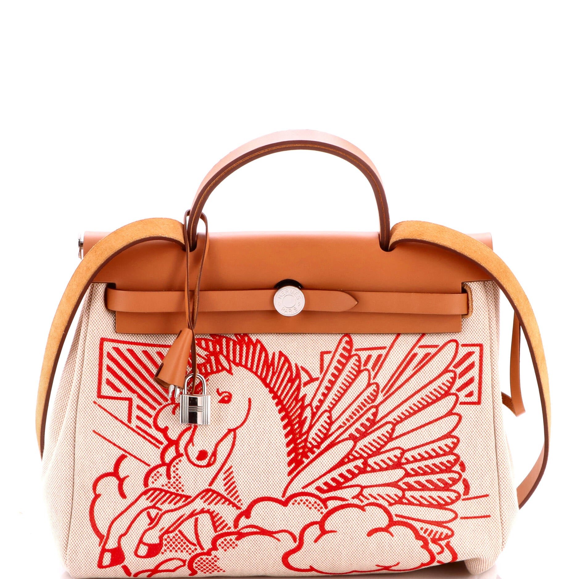 Herbag Zip Pegase Pop Toile and Leather 31