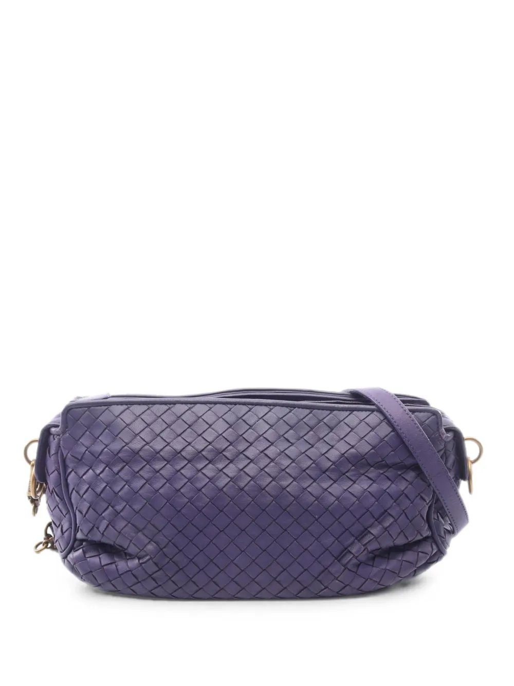Bottega Veneta 2000s Intrecciato leather shoulder bag