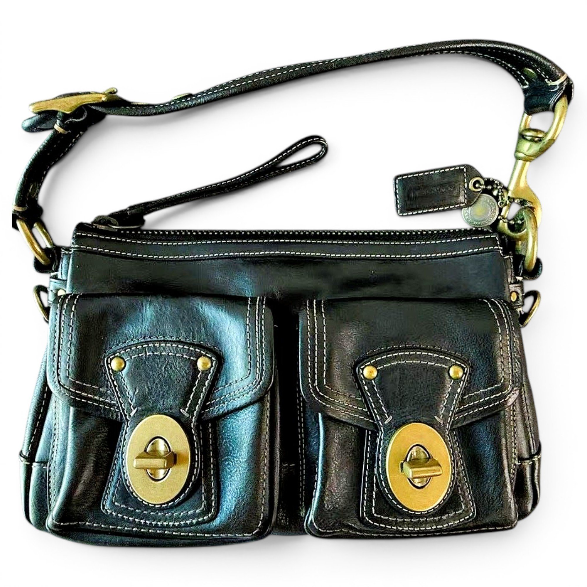 Signature Sufflette leather handbag