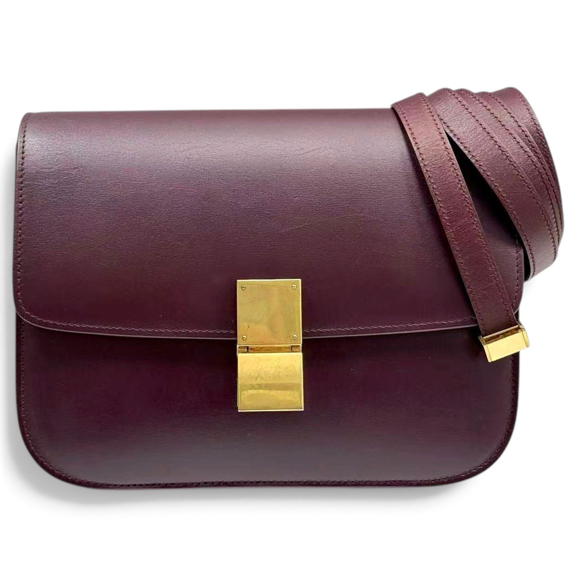 Classic leather crossbody bag