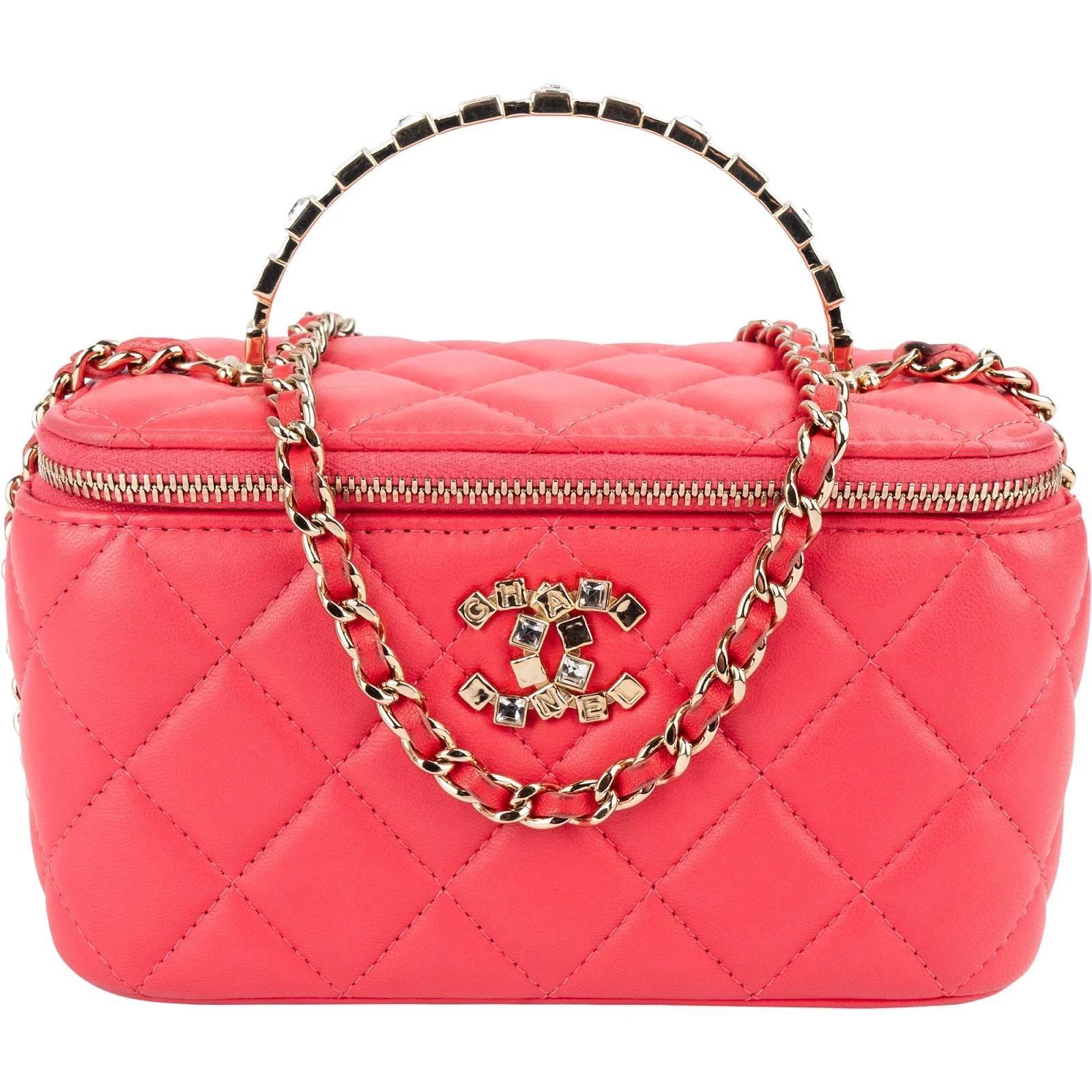 Trendy CC Vanity leather crossbody bag