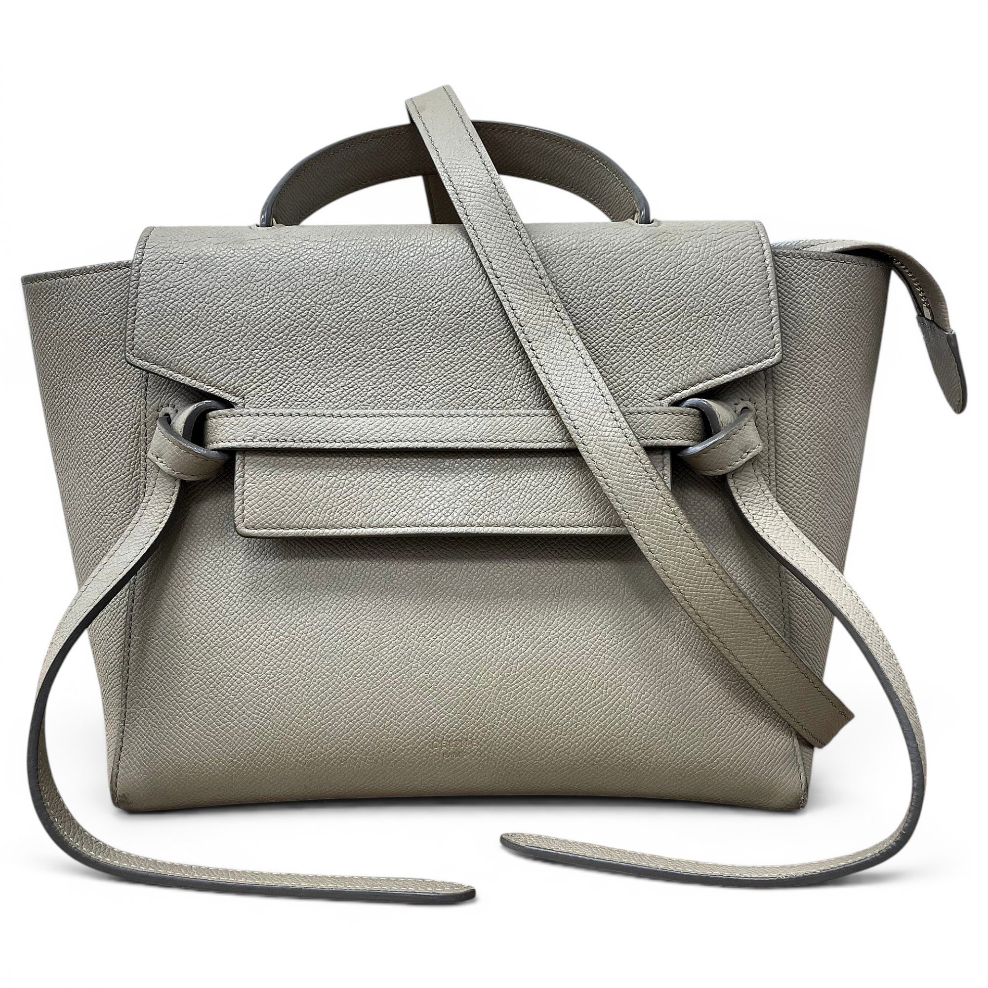 Belt leather handbag