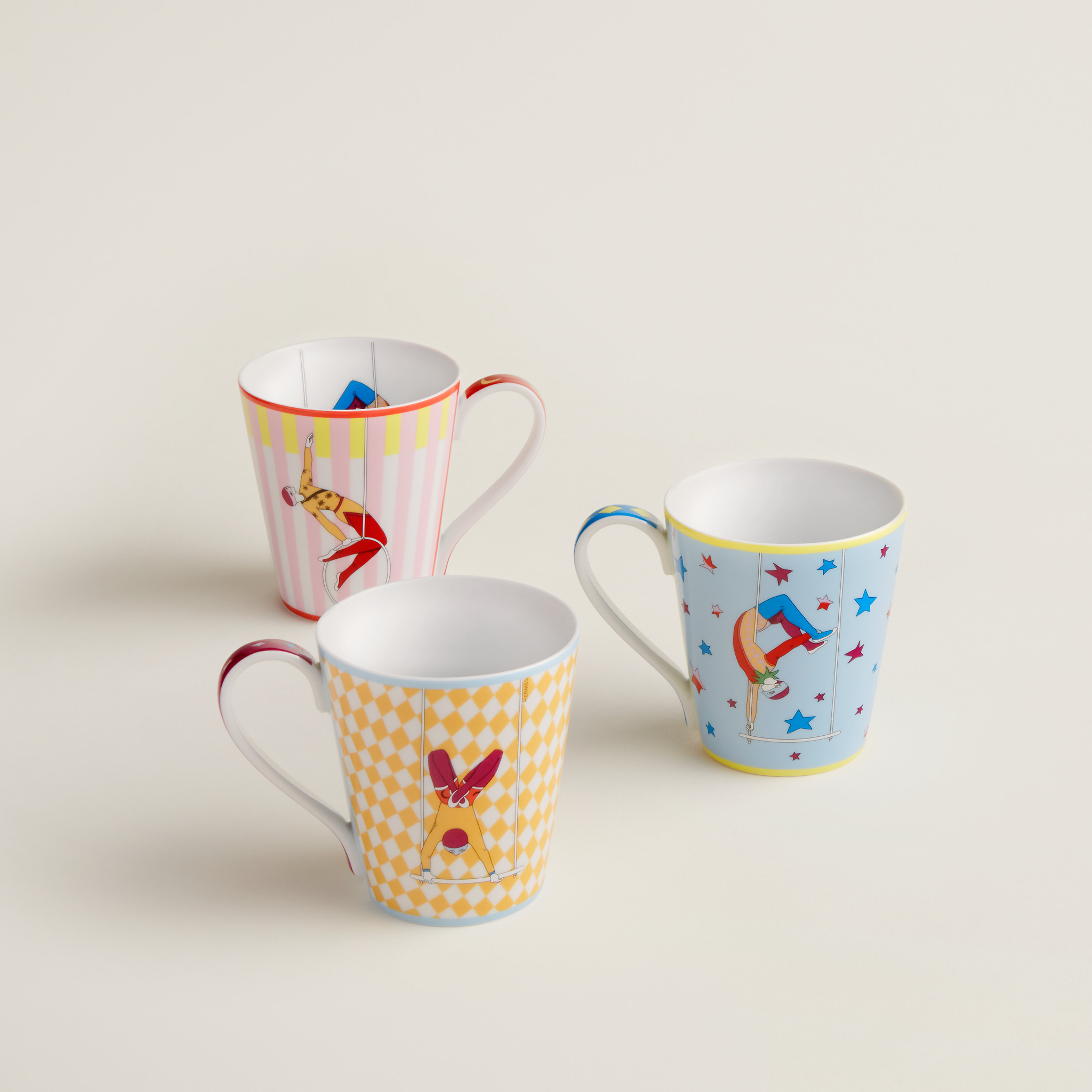 Hermes Circus set of 3 mugs (n°1 to 3)