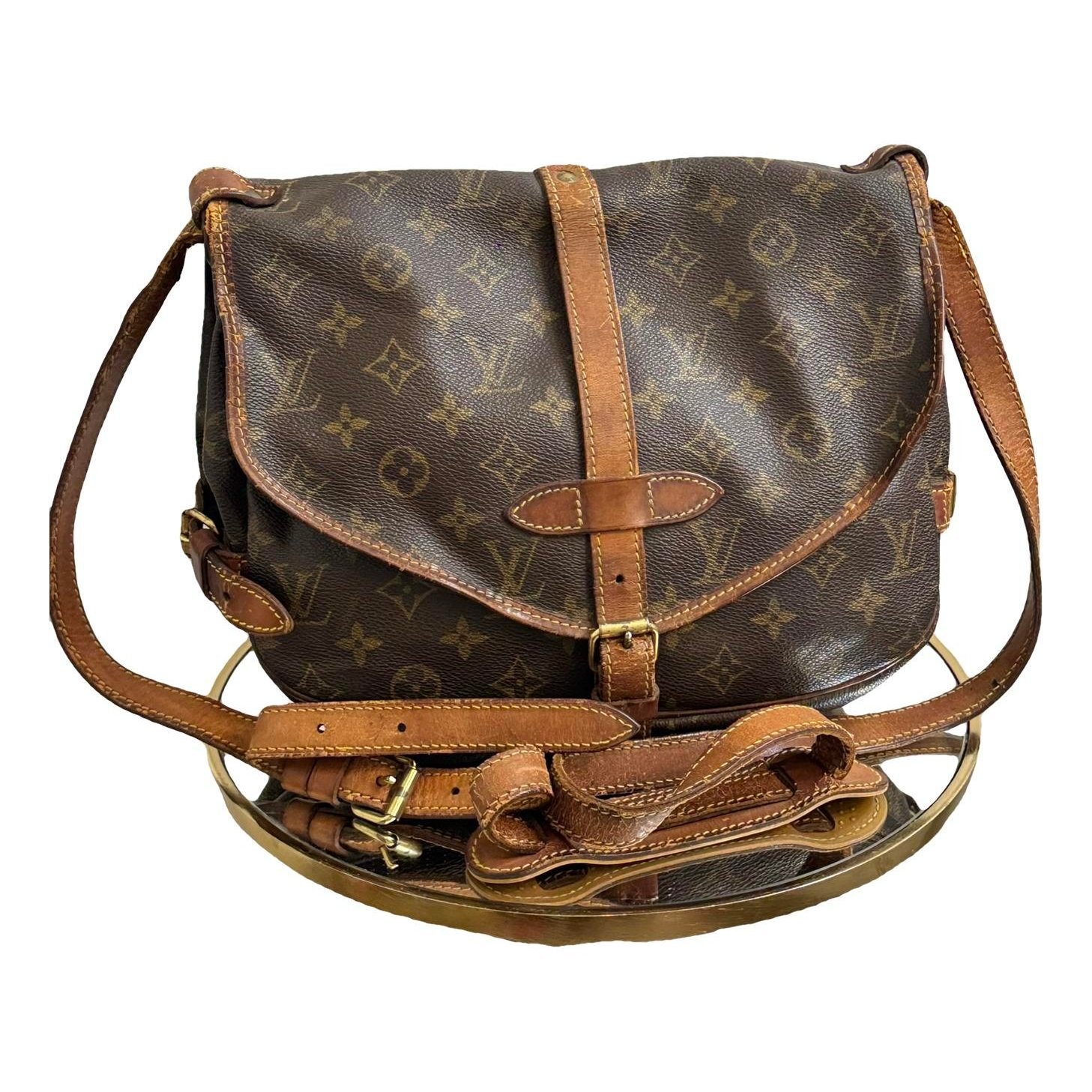 Saumur leather crossbody bag