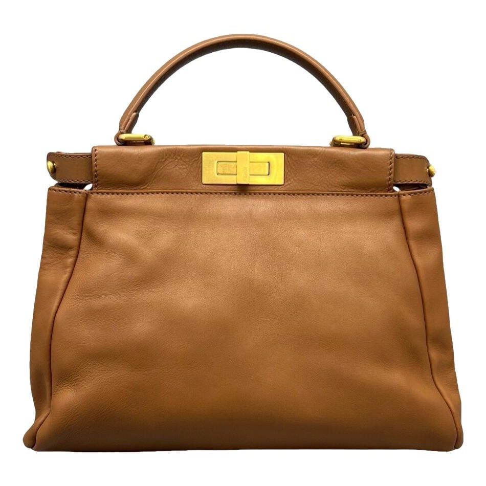 Peekaboo leather handbag