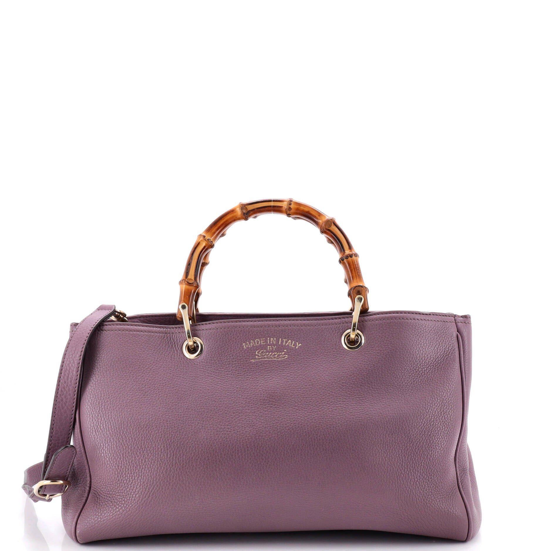 Bamboo Shopper Tote Leather Large
