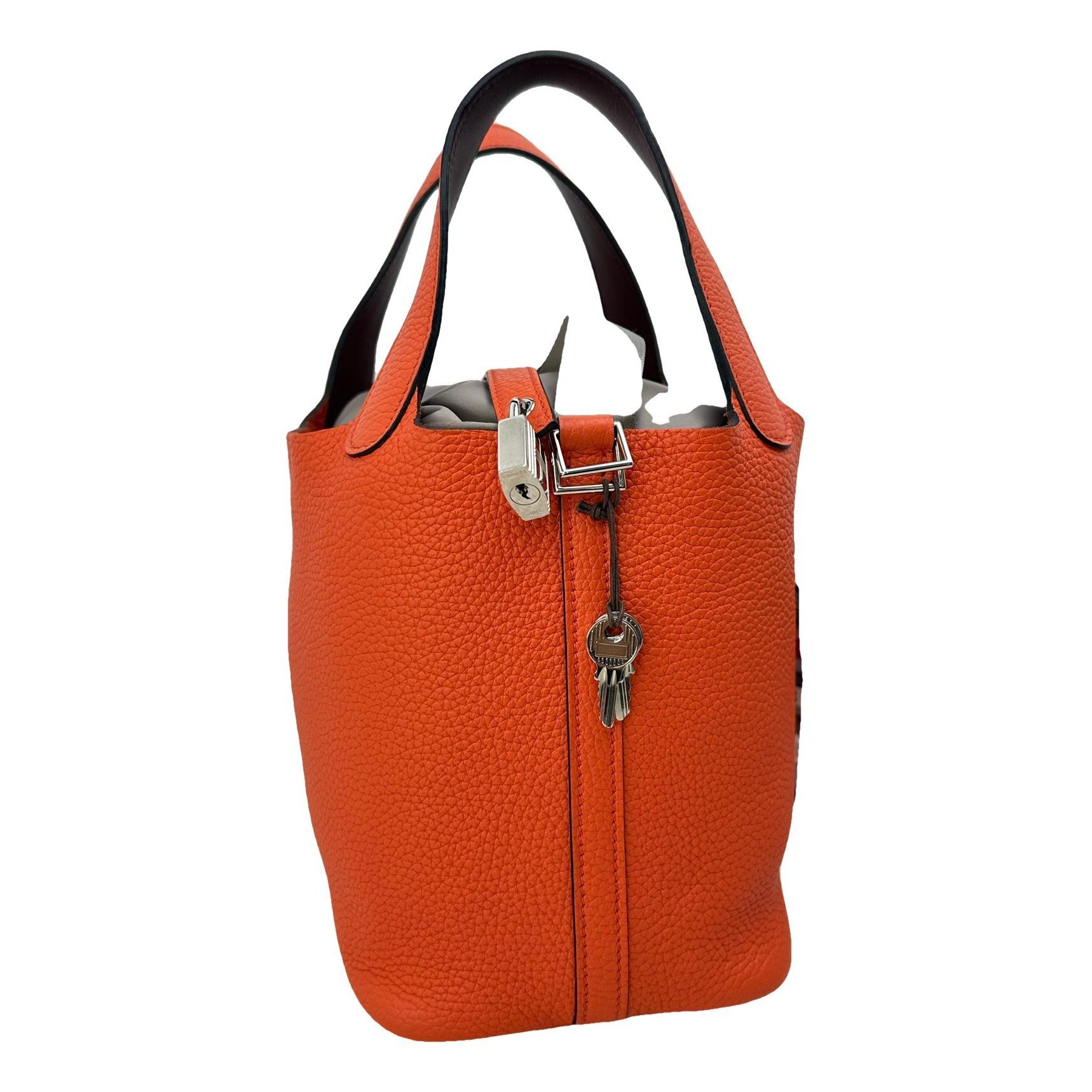 Picotin leather handbag