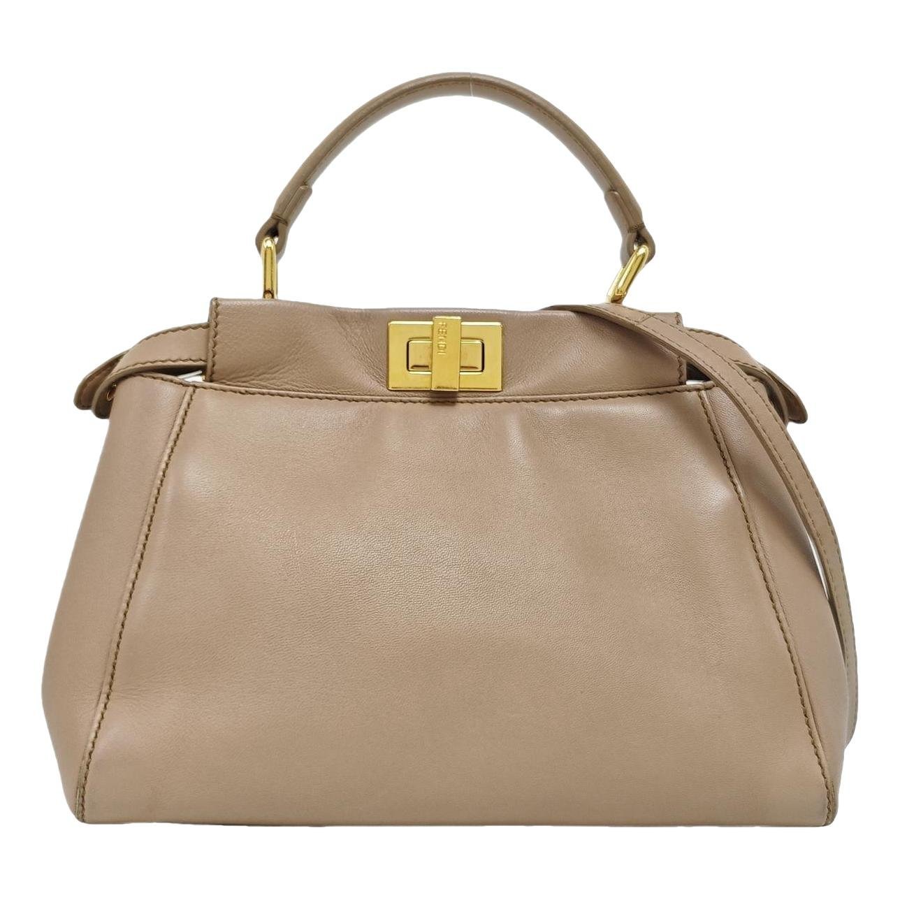 Peekaboo leather handbag