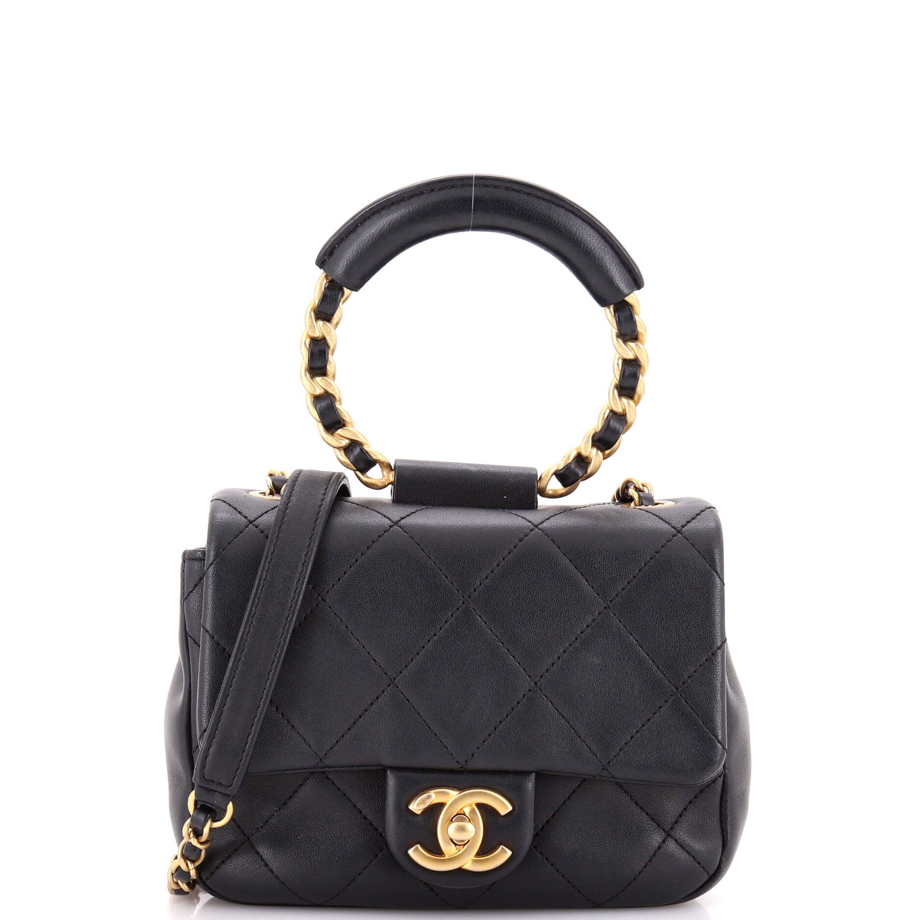 In The Loop Flap Bag Quilted Lambskin Small