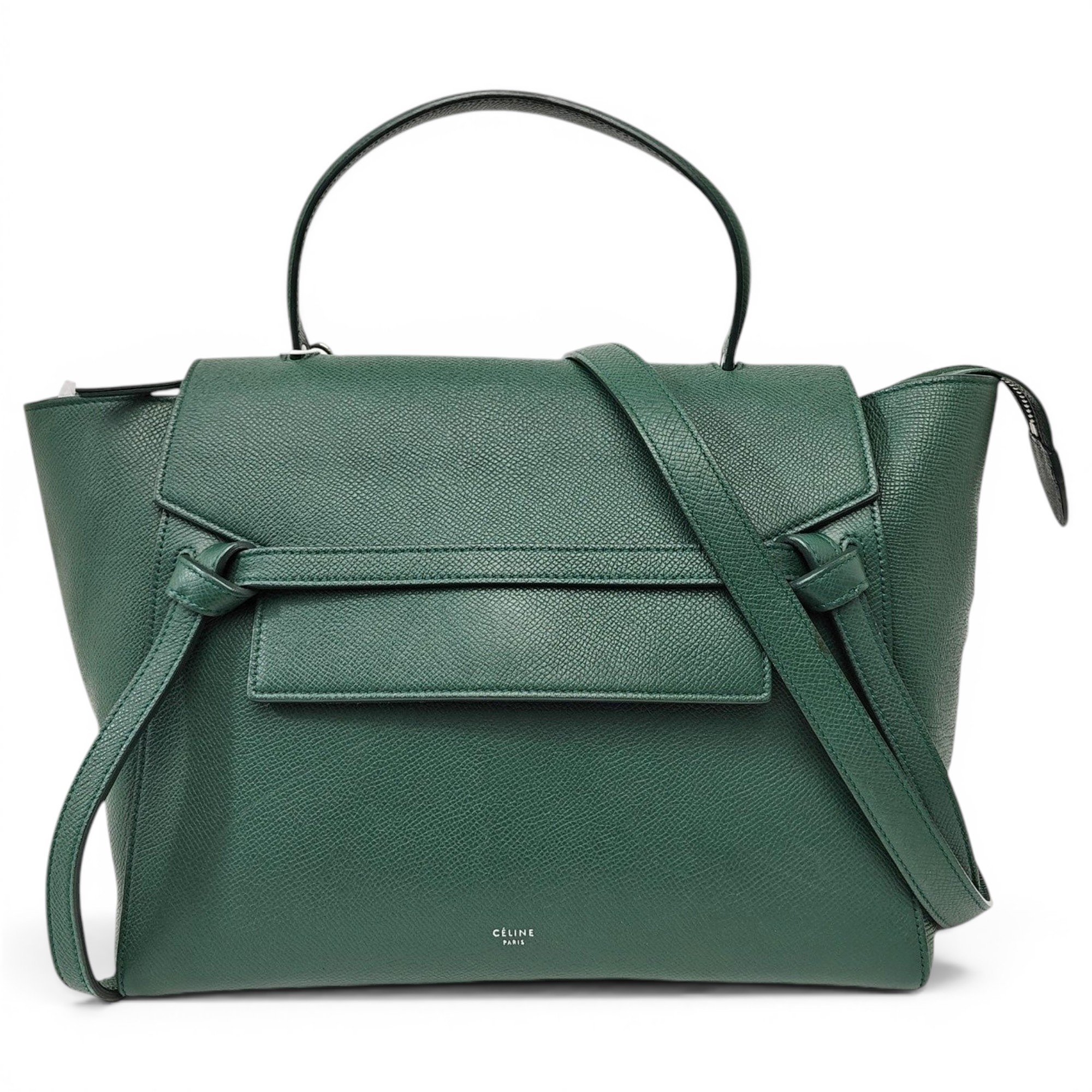Belt leather handbag