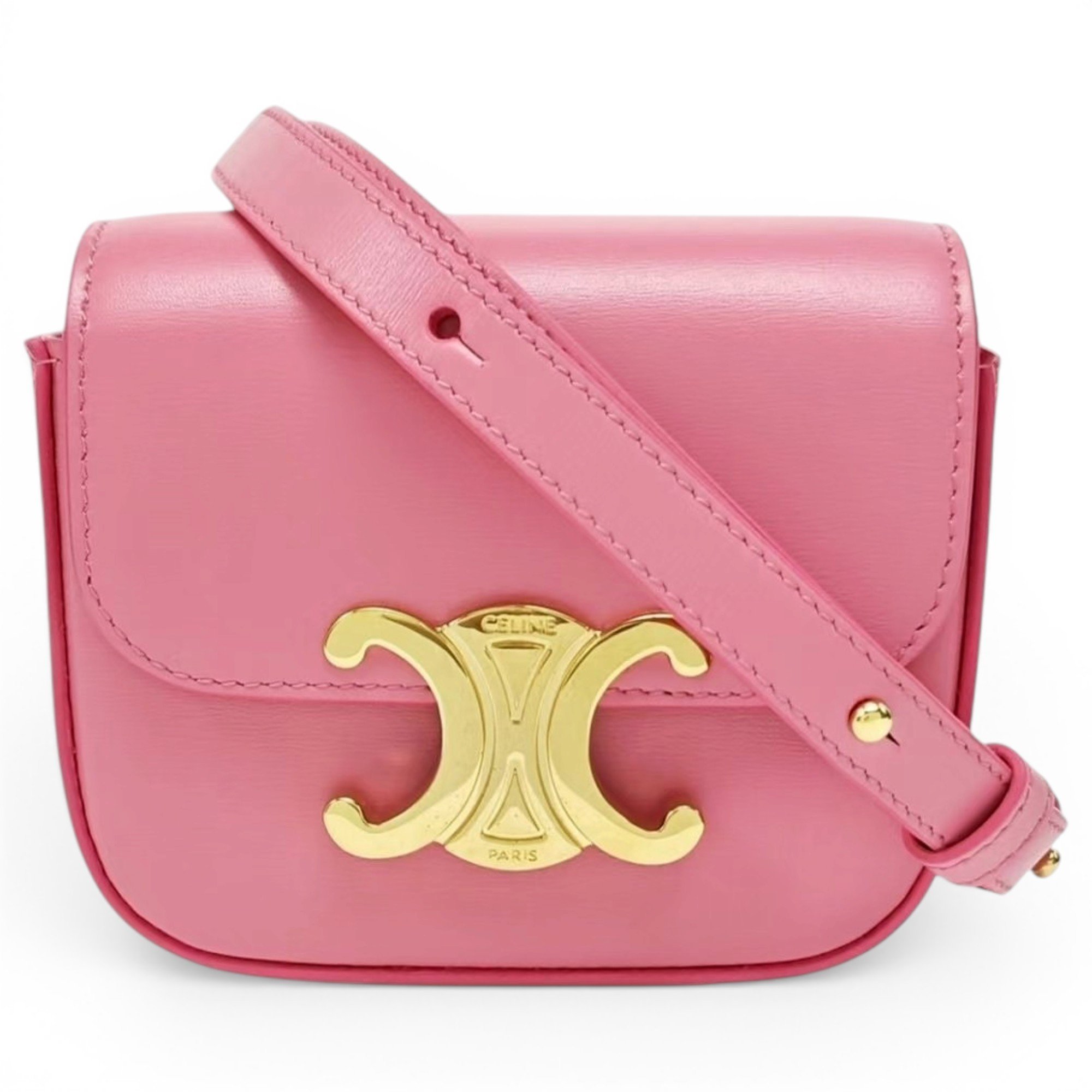 Celine Triomphe leather mini bag