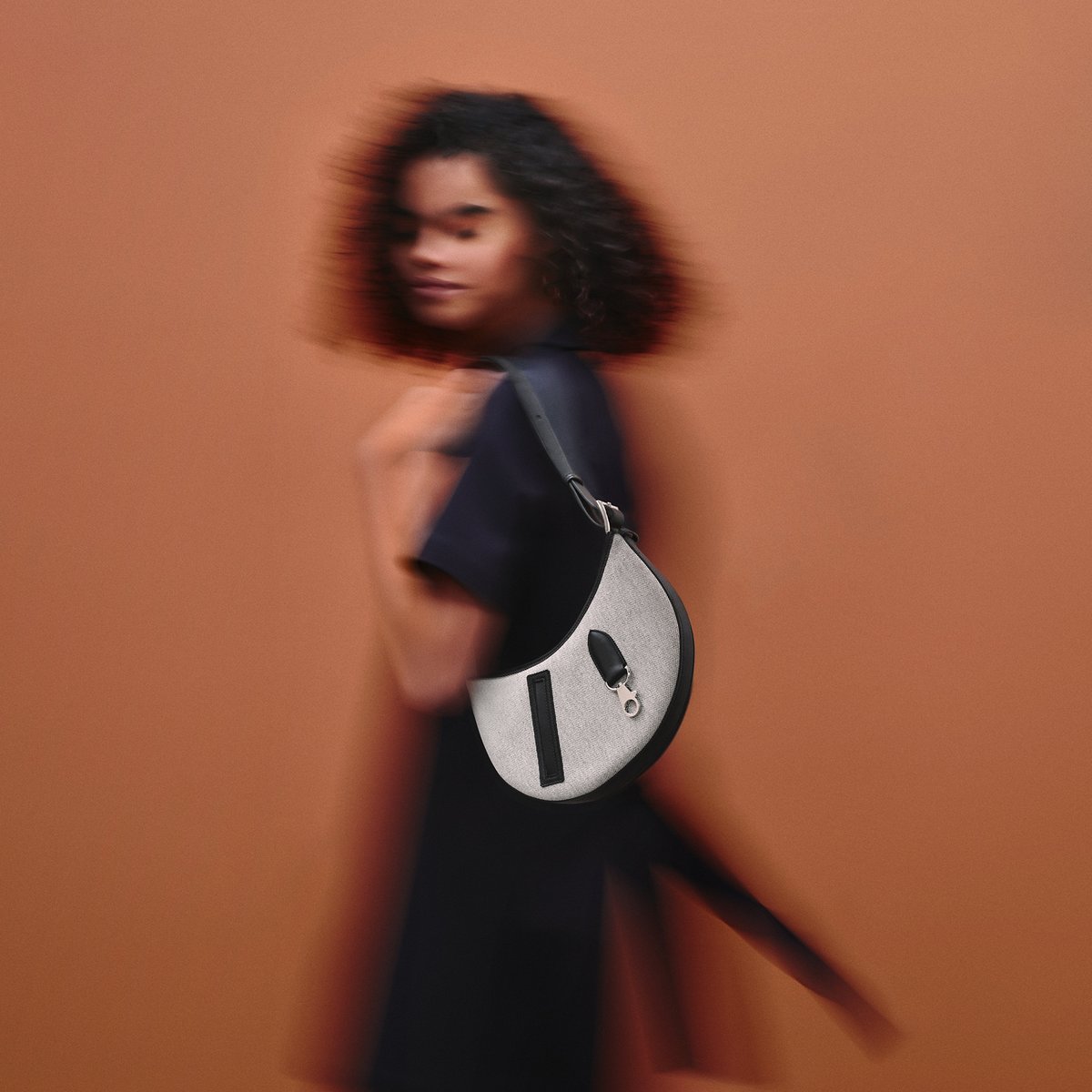 P'Tit Arcon Toile & Cuir肩背包