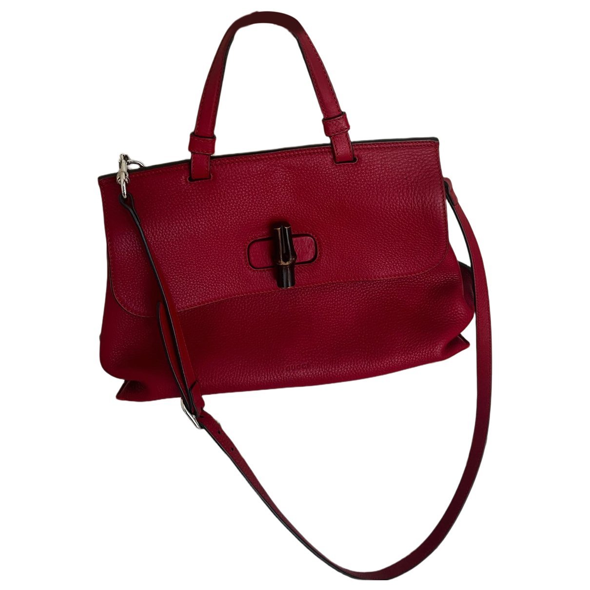 Bamboo leather handbag