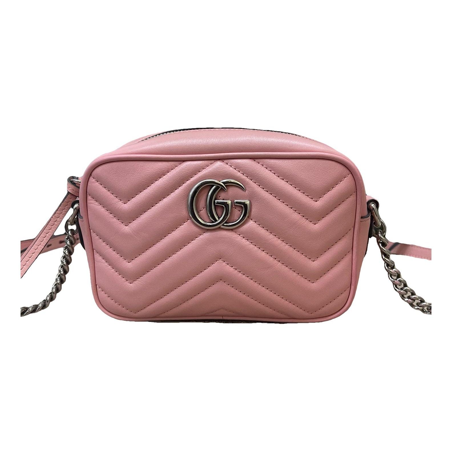 GG Marmont Triple zip leather mini bag