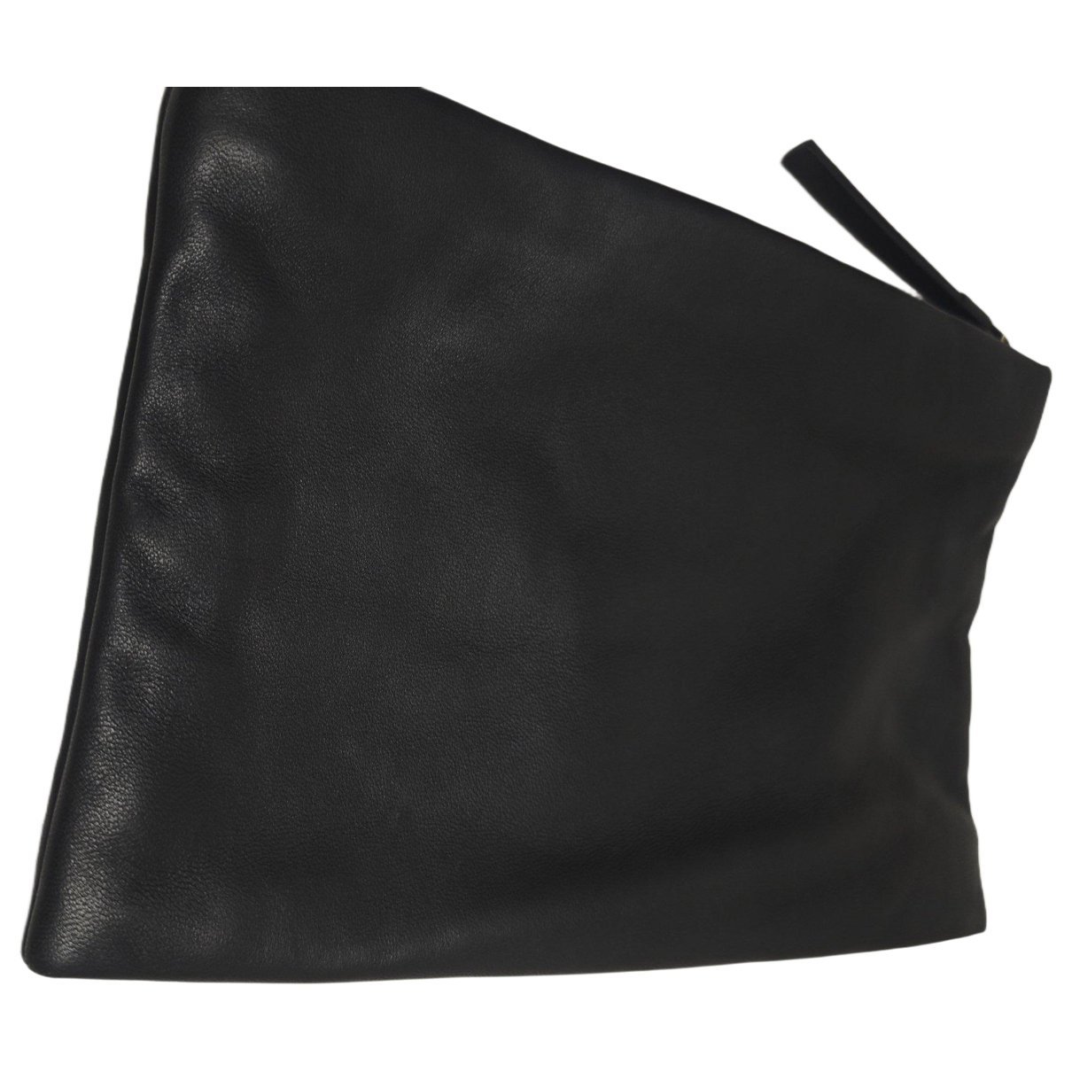 Leather clutch bag