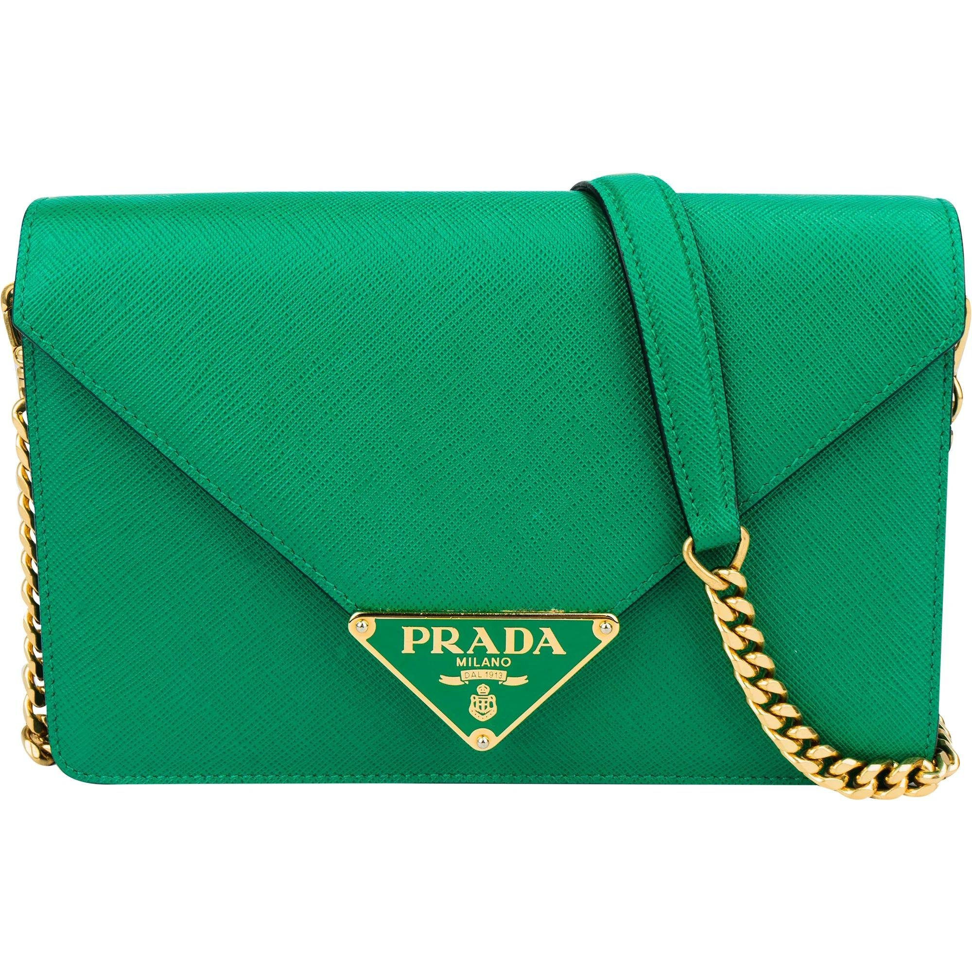 Triangle leather handbag
