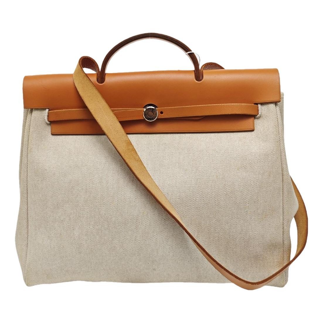Hermes Herbag cloth handbag