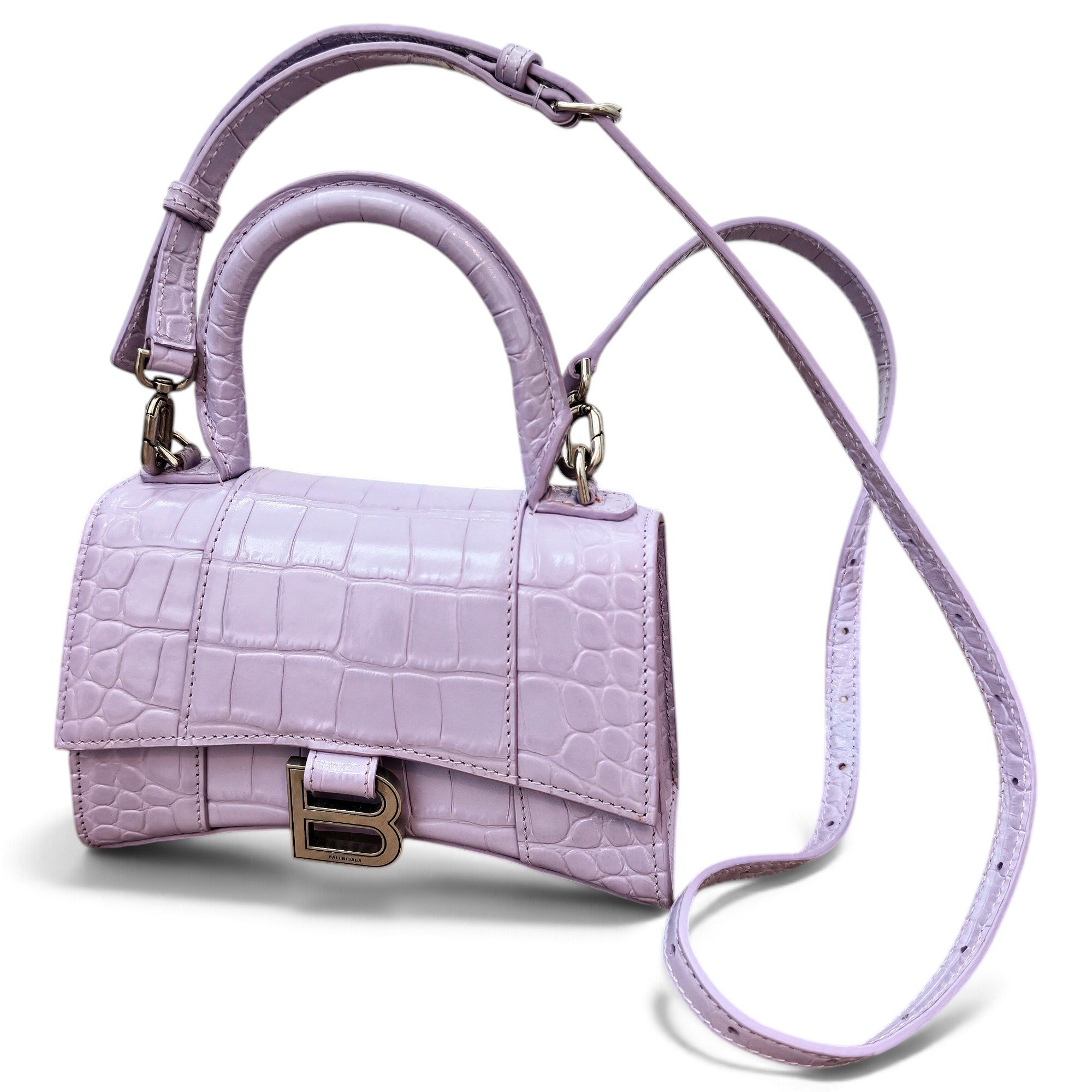 Balenciaga Hourglass leather handbag