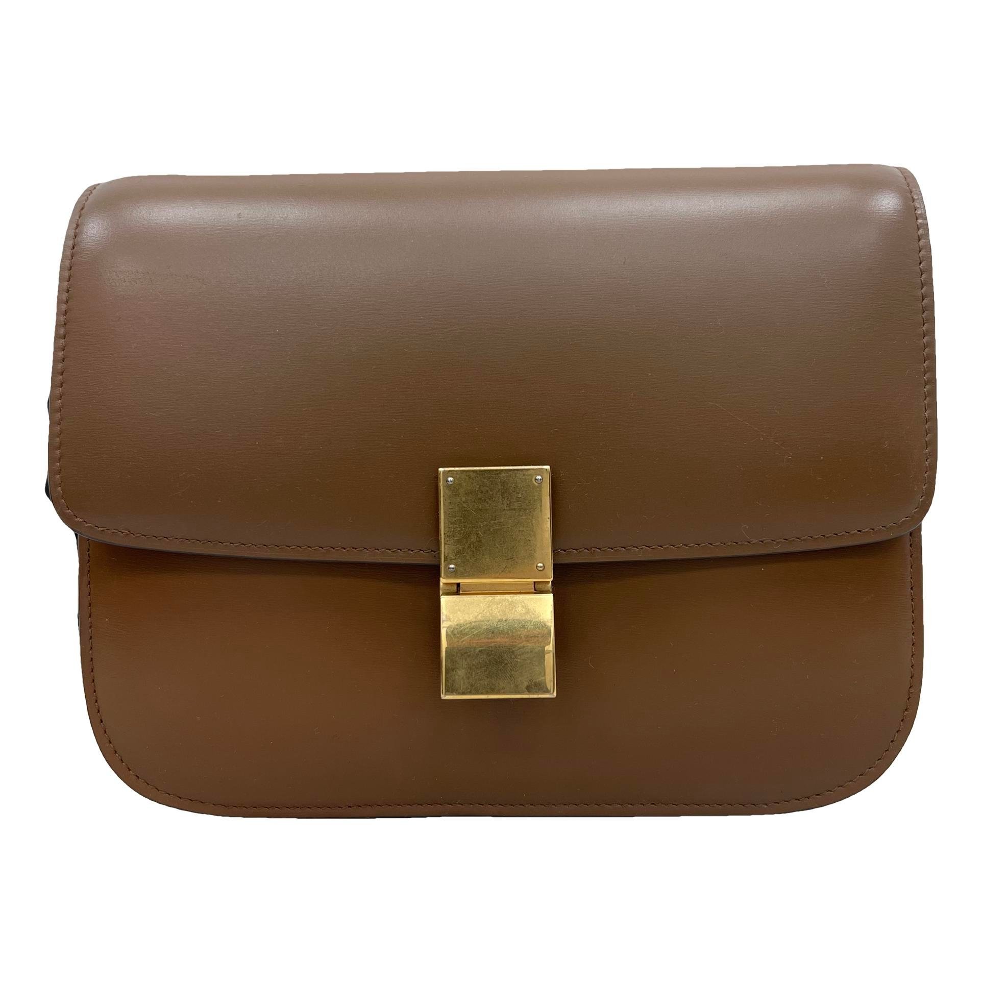 Classic leather crossbody bag