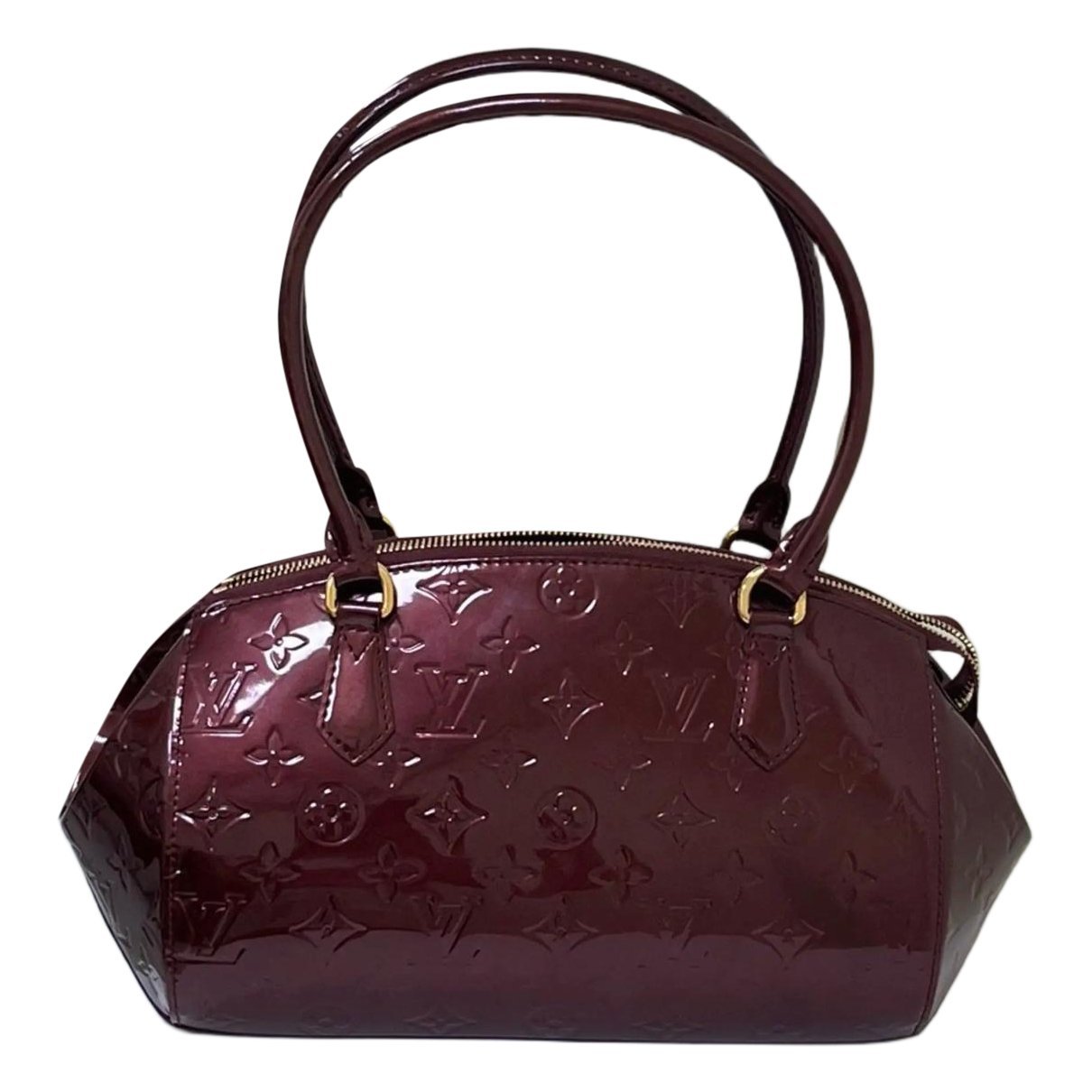 Sherwood patent leather handbag