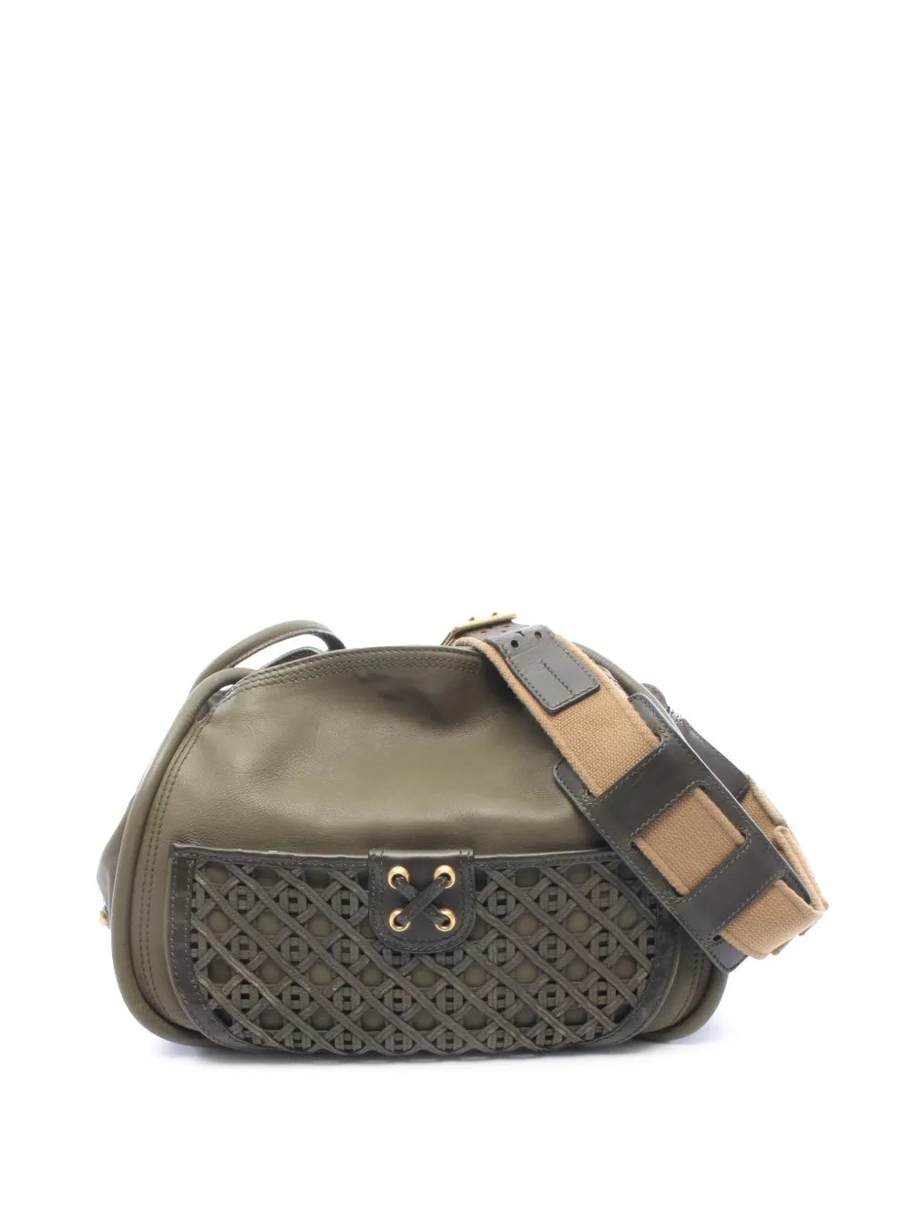 Dior 2000-2010 Leather Lattice crossbody bag