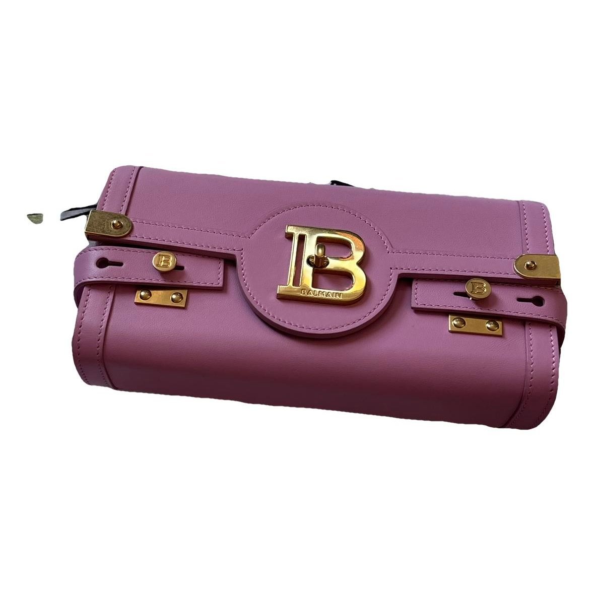 Leather clutch bag