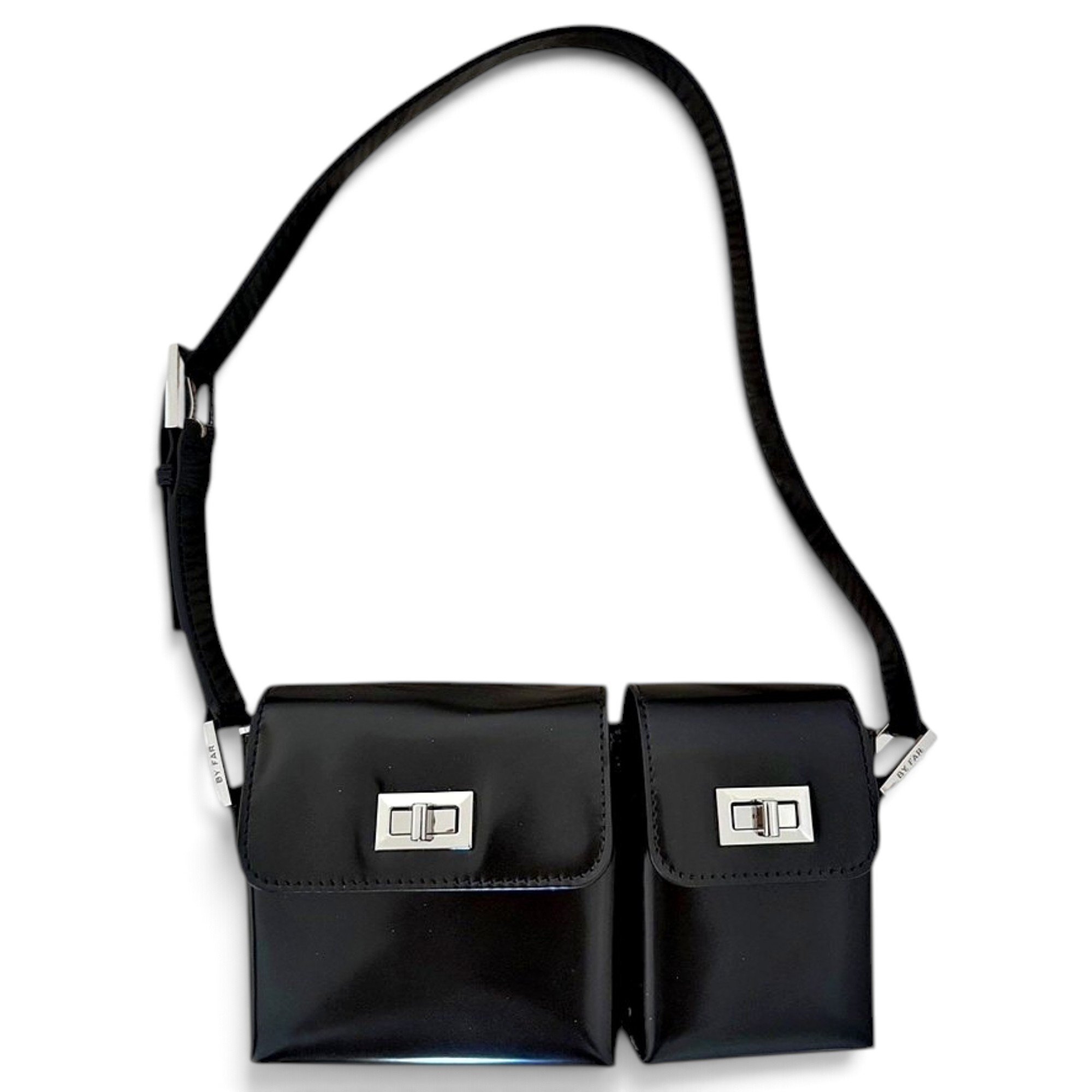 Leather clutch bag