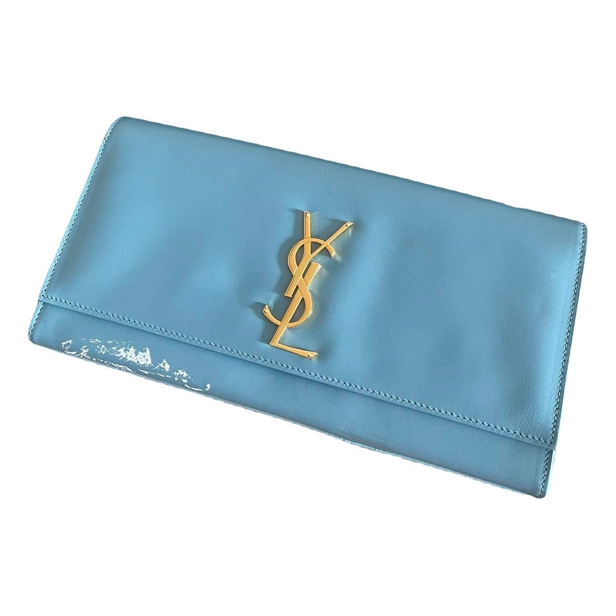 Leather clutch bag