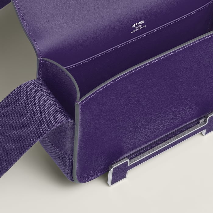 Purple Hermès Geta Bag
