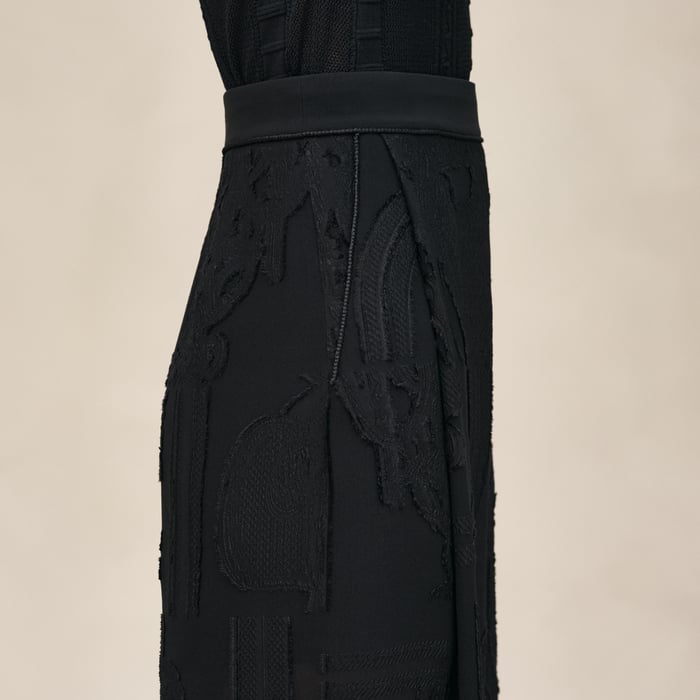 Noir "En Desordre Fils Coupes" Pants