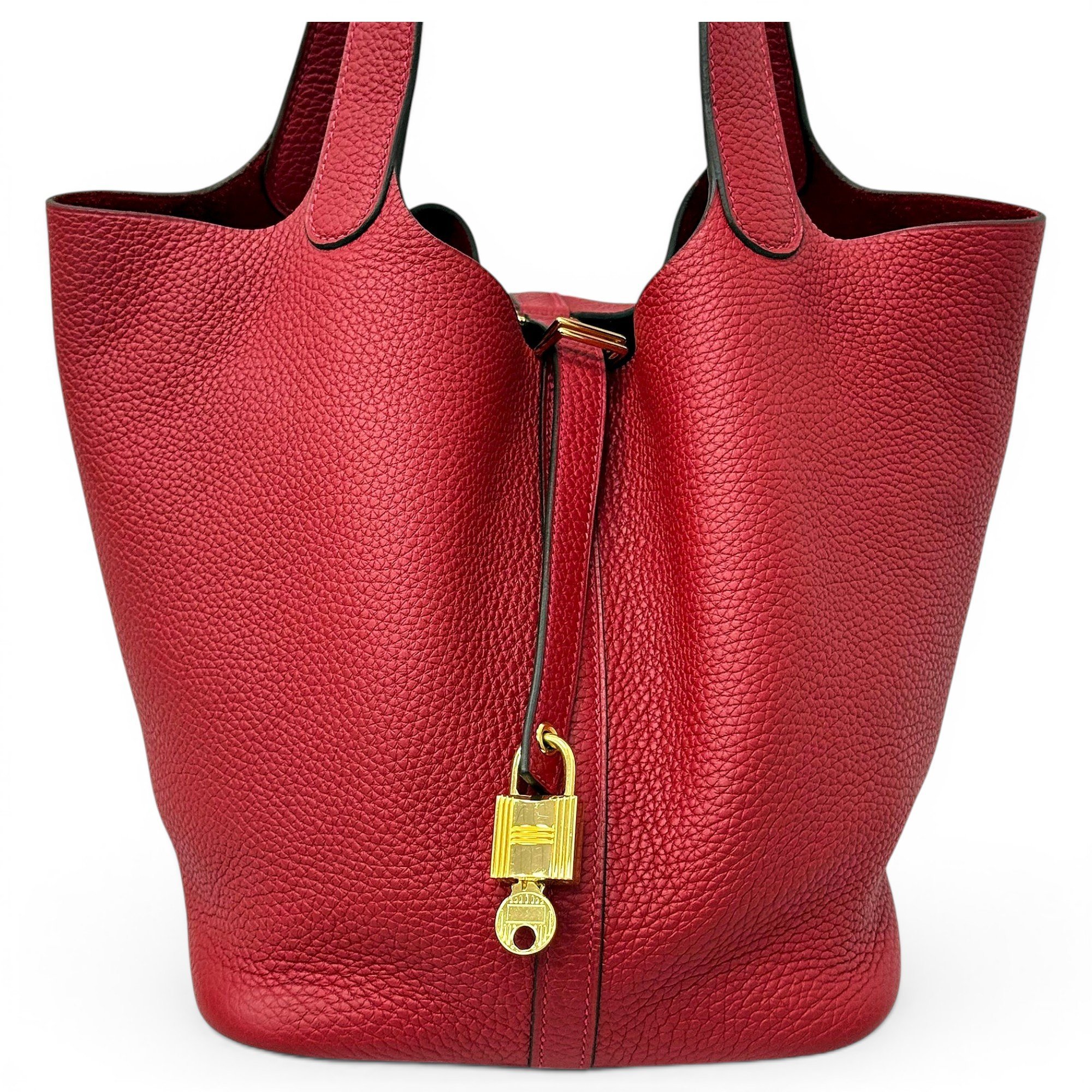 Picotin leather handbag