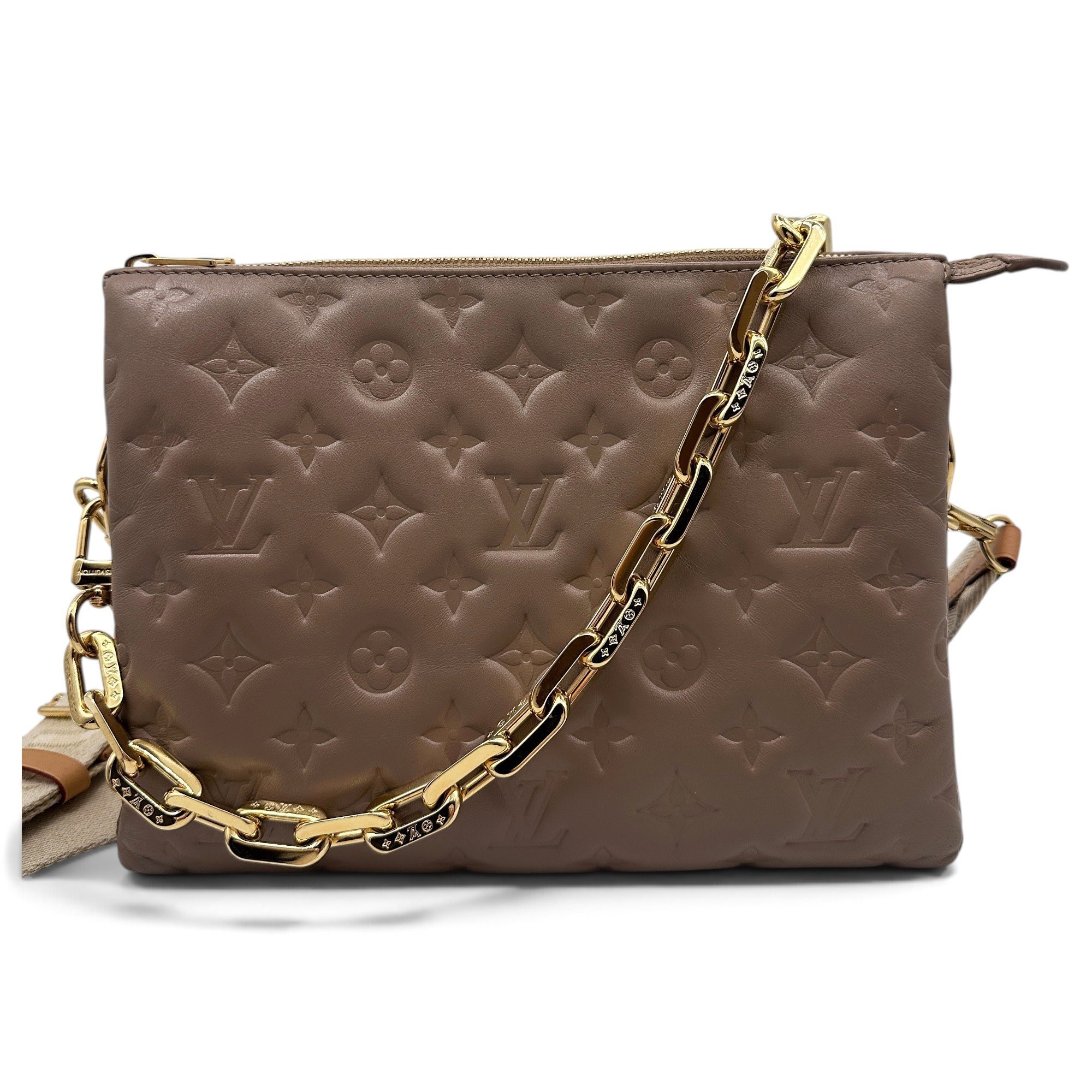 Coussin leather handbag