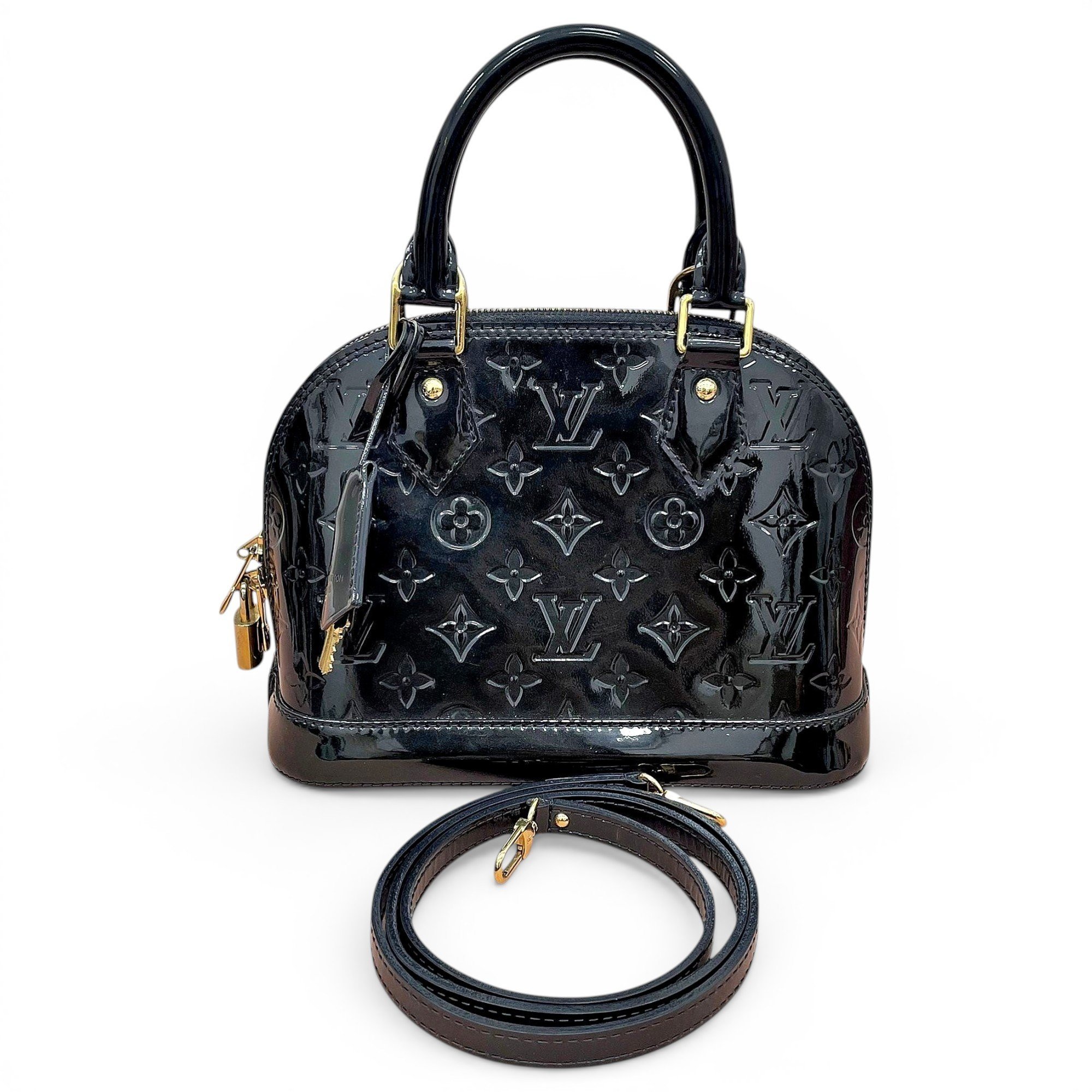 Alma BB patent leather handbag