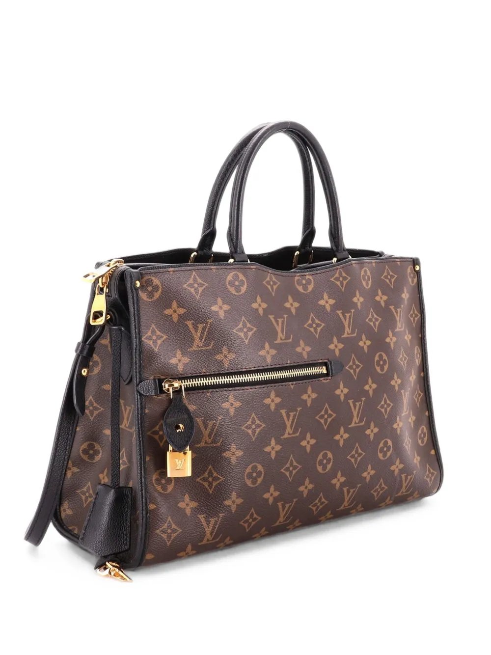 Popincourt NM Handbag Monogram Canvas with Leather MM satchel