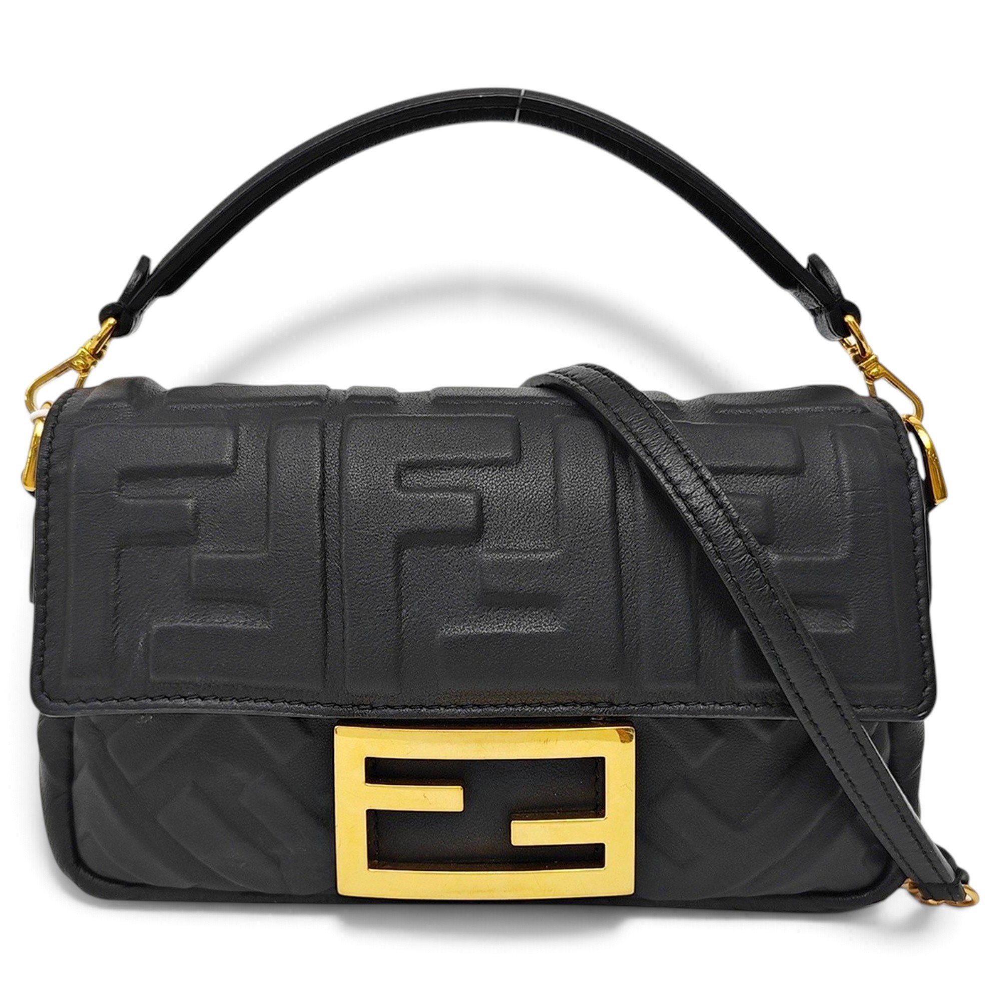 Baguette leather handbag