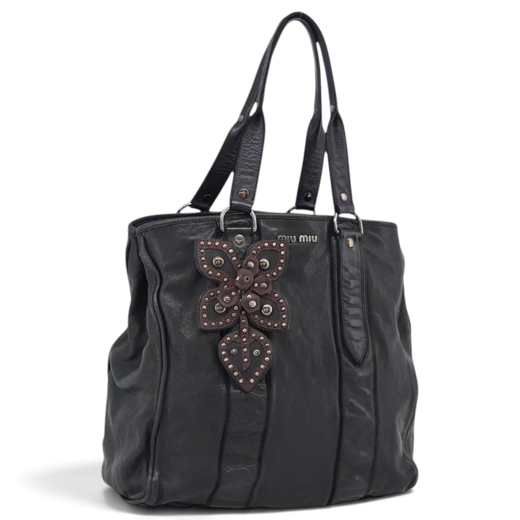 Leather tote