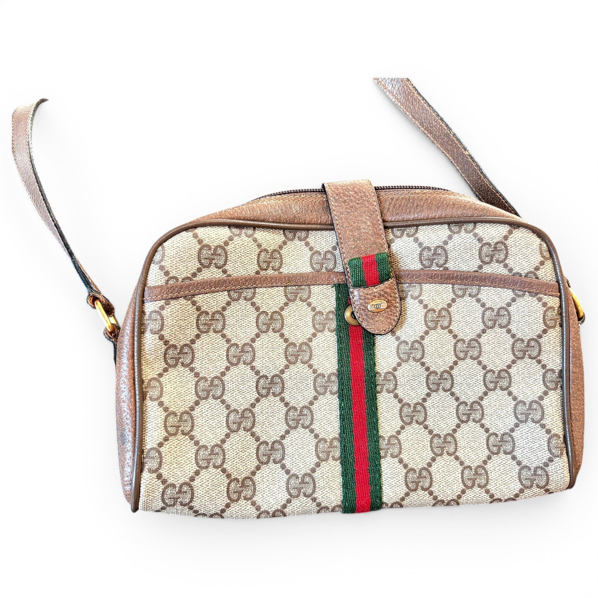 Ophidia leather crossbody bag