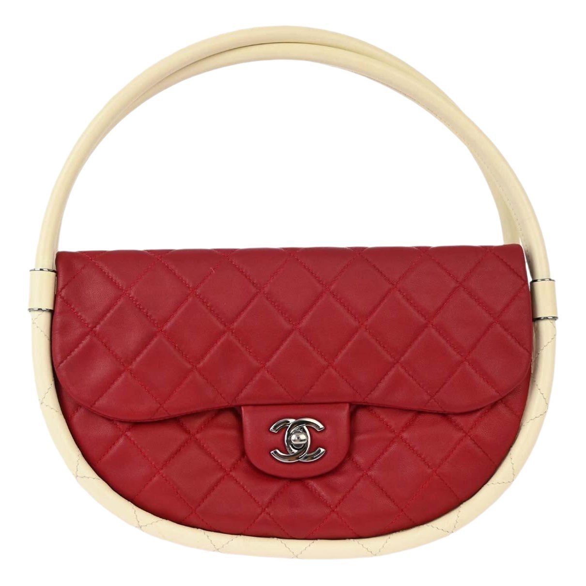 Hula Hoop leather handbag