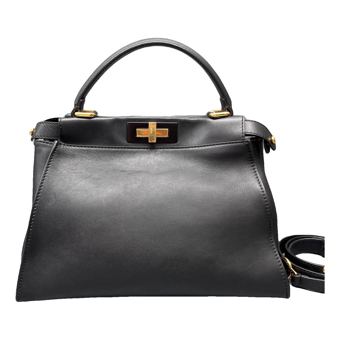Peekaboo leather handbag