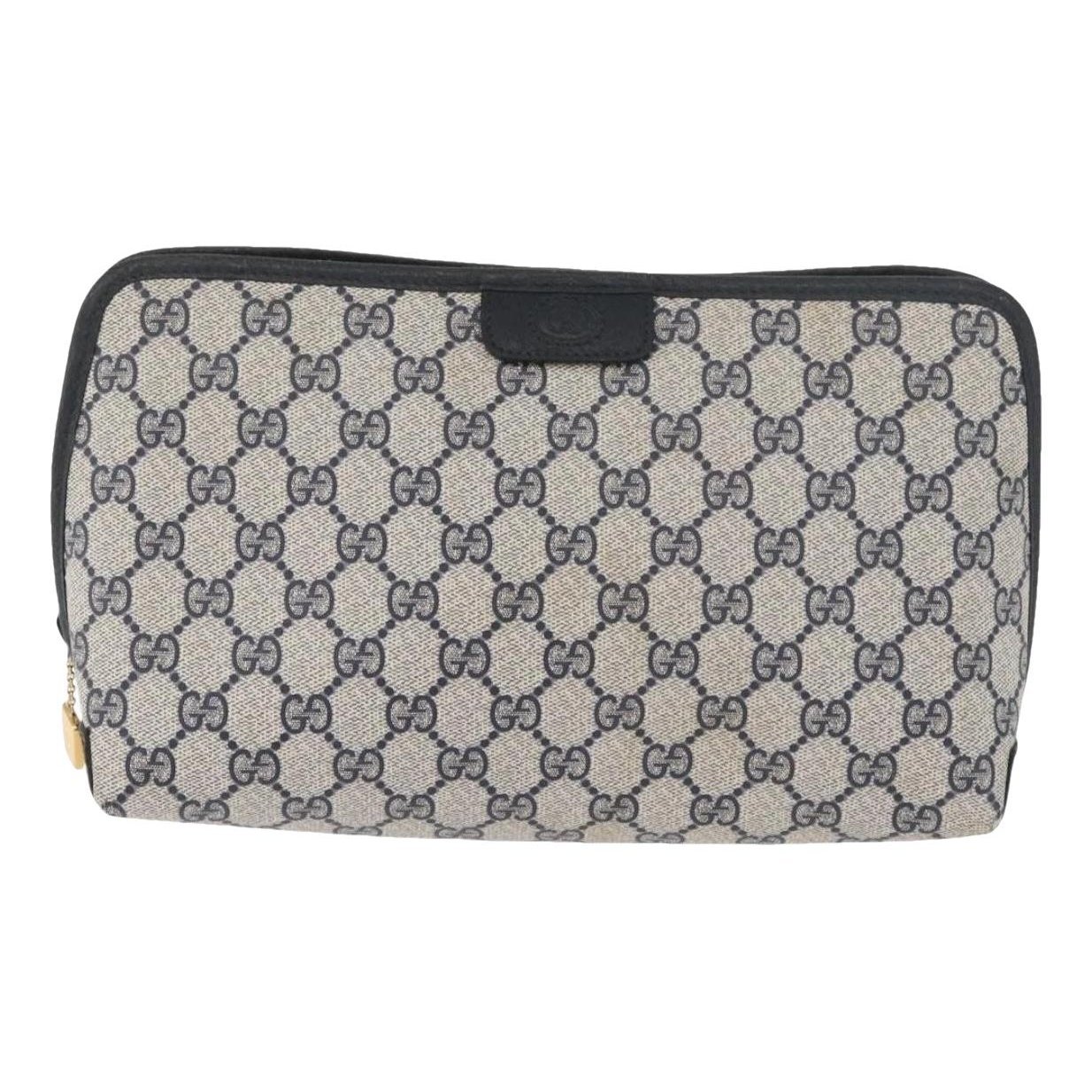 Leather clutch bag