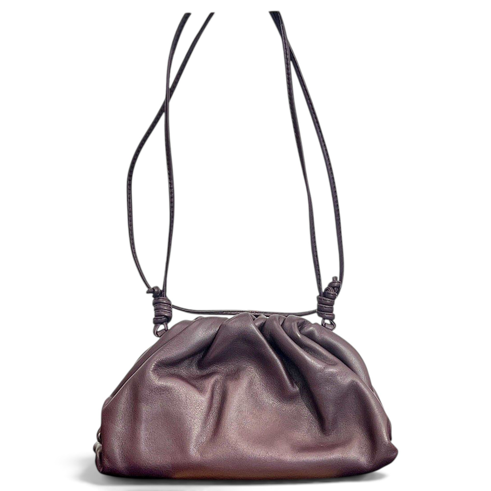 Pouch leather handbag