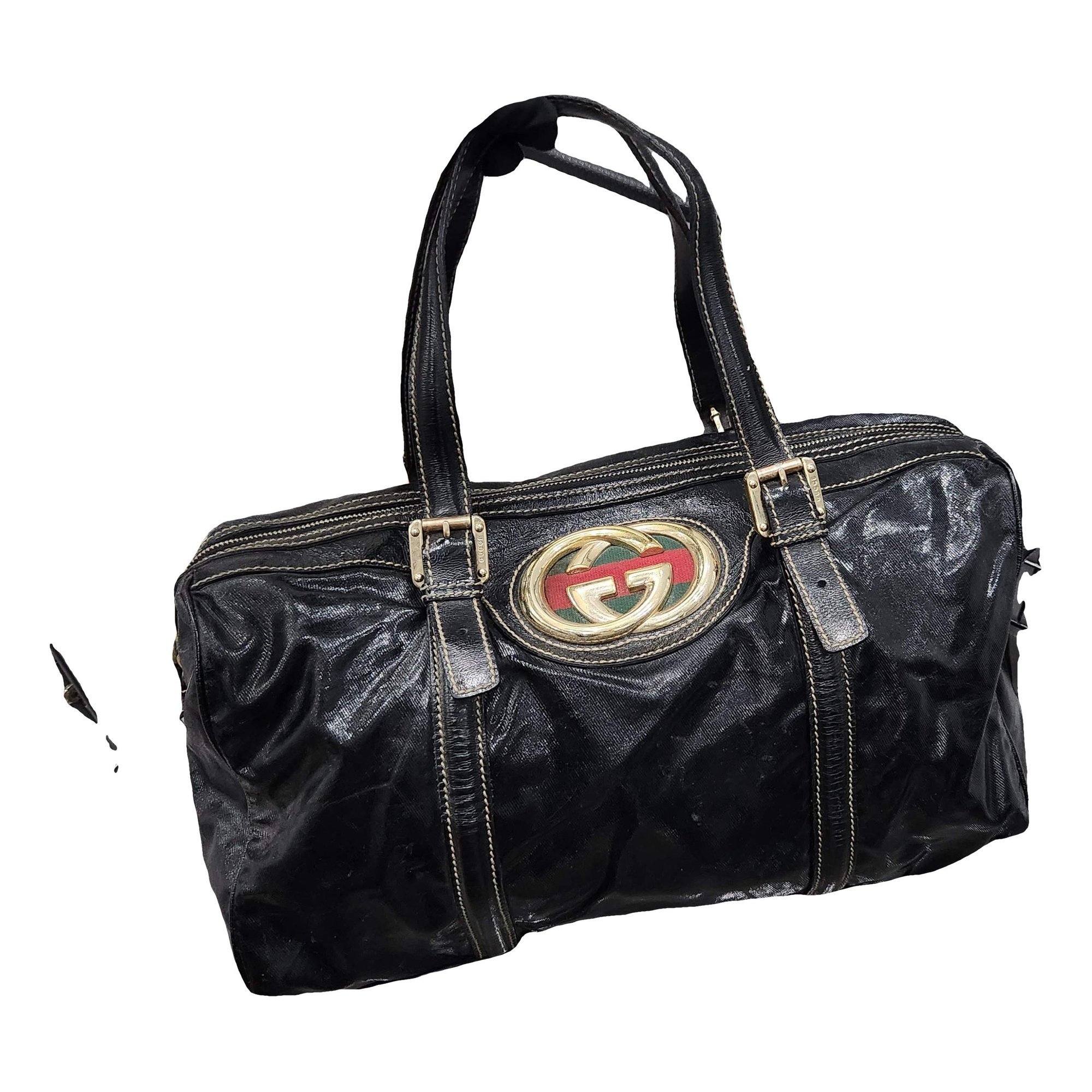 Boston leather handbag