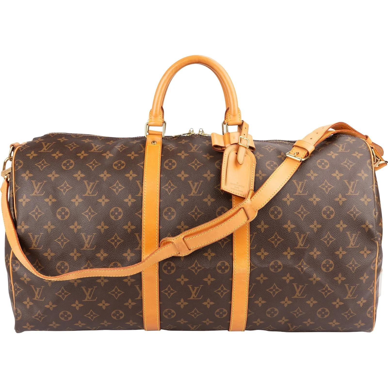 Keepall leather travel bag