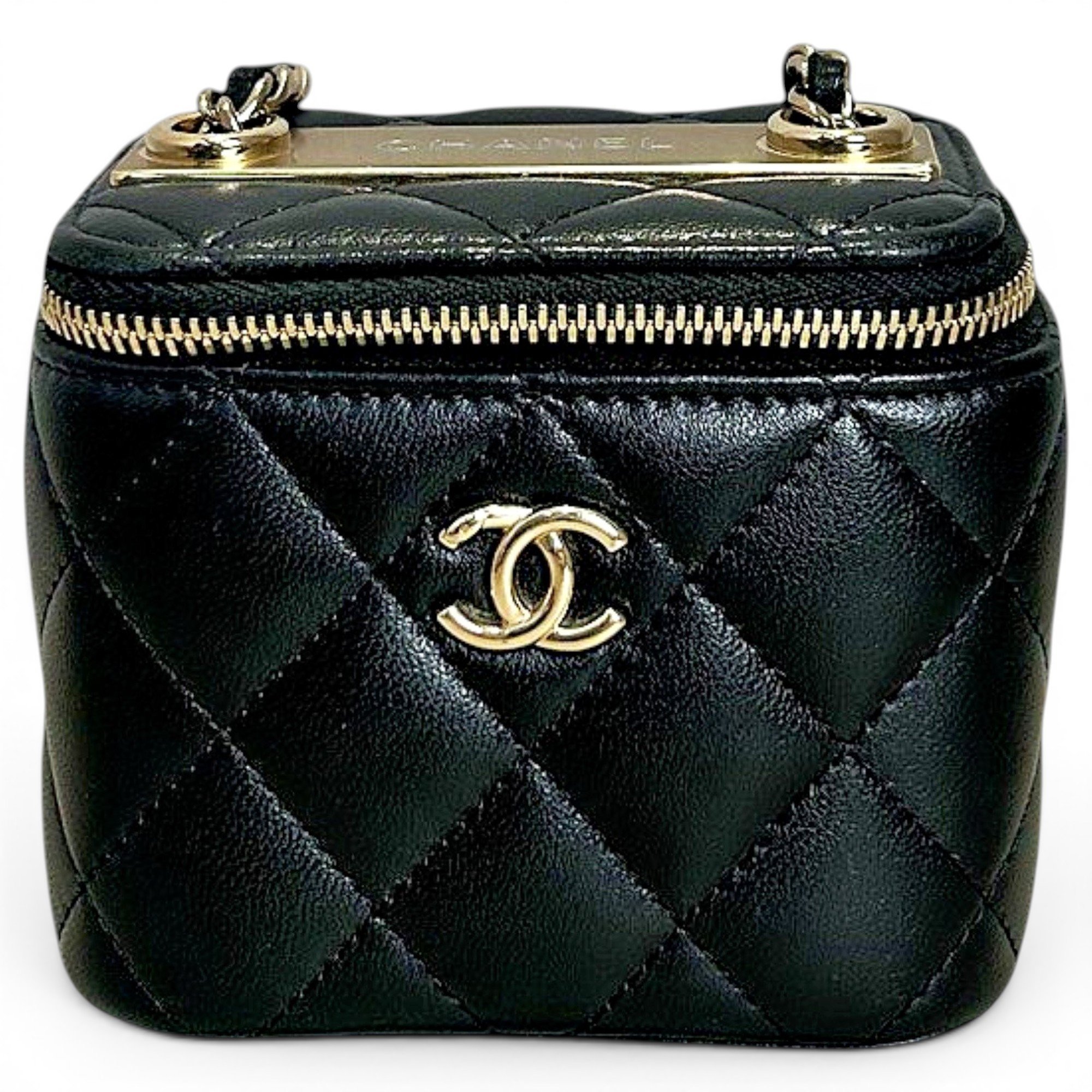 Trendy CC Vanity leather handbag