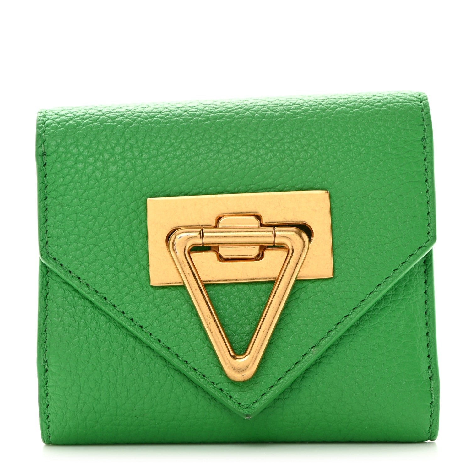Bottega Veneta Calfskin Point Lock Card Case