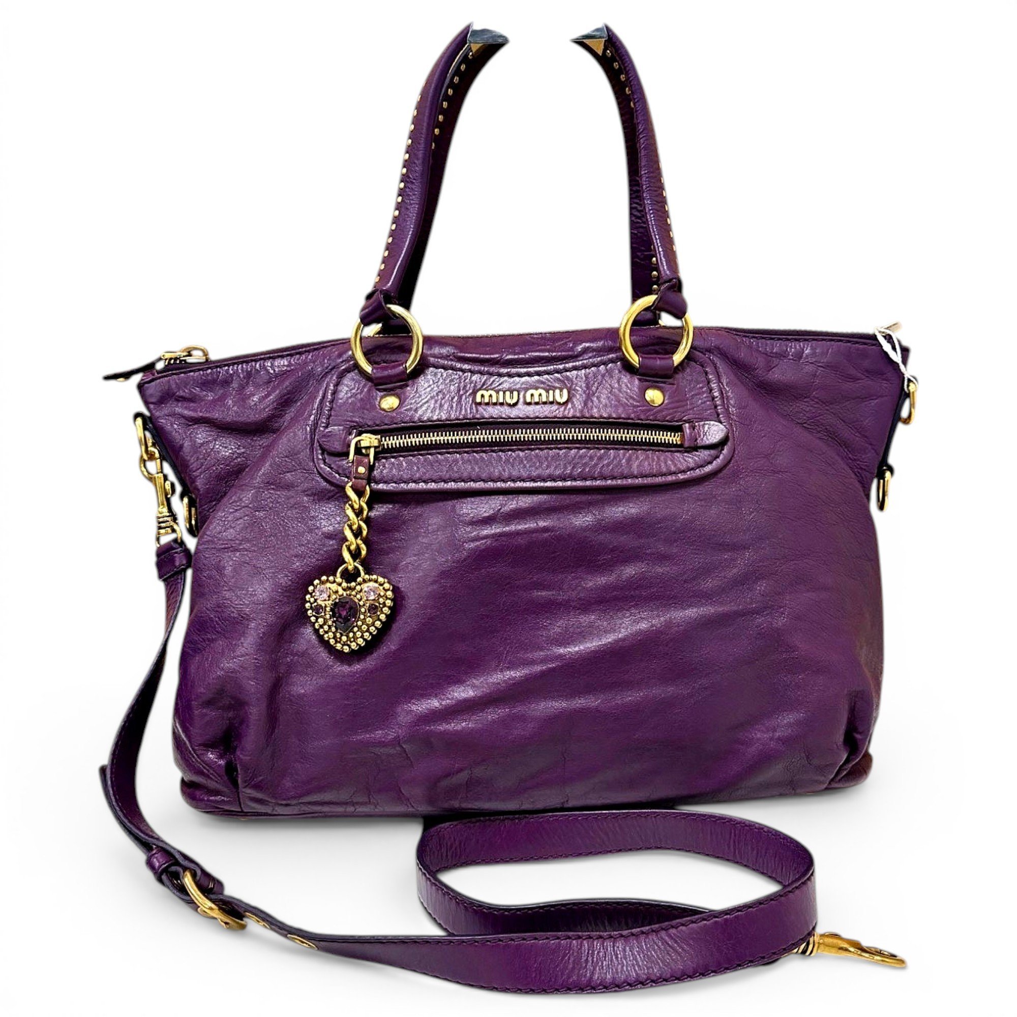 Leather handbag