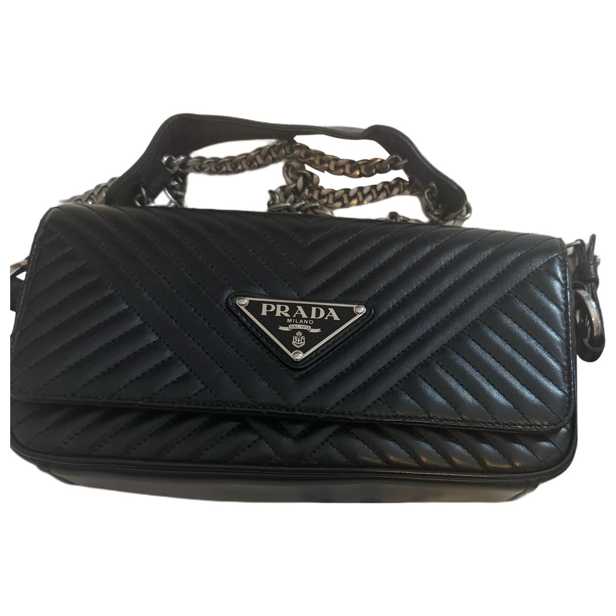 Diagramme leather handbag
